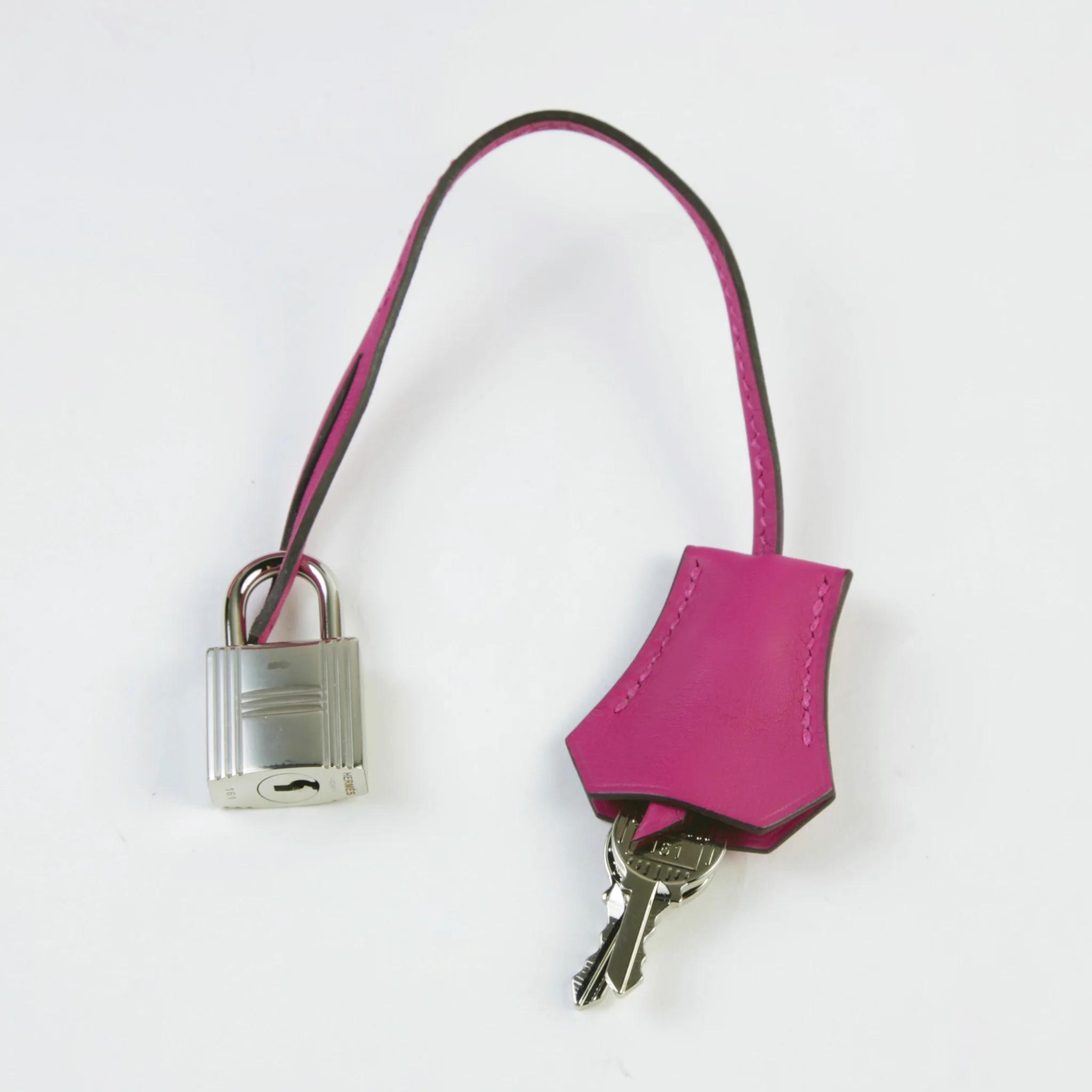 Unused ( Rank NS ) HERMÈS Special Order Kelly Lakis  32 Rose Purple (L3) Swift Palladium hardware Z (2021) - 15