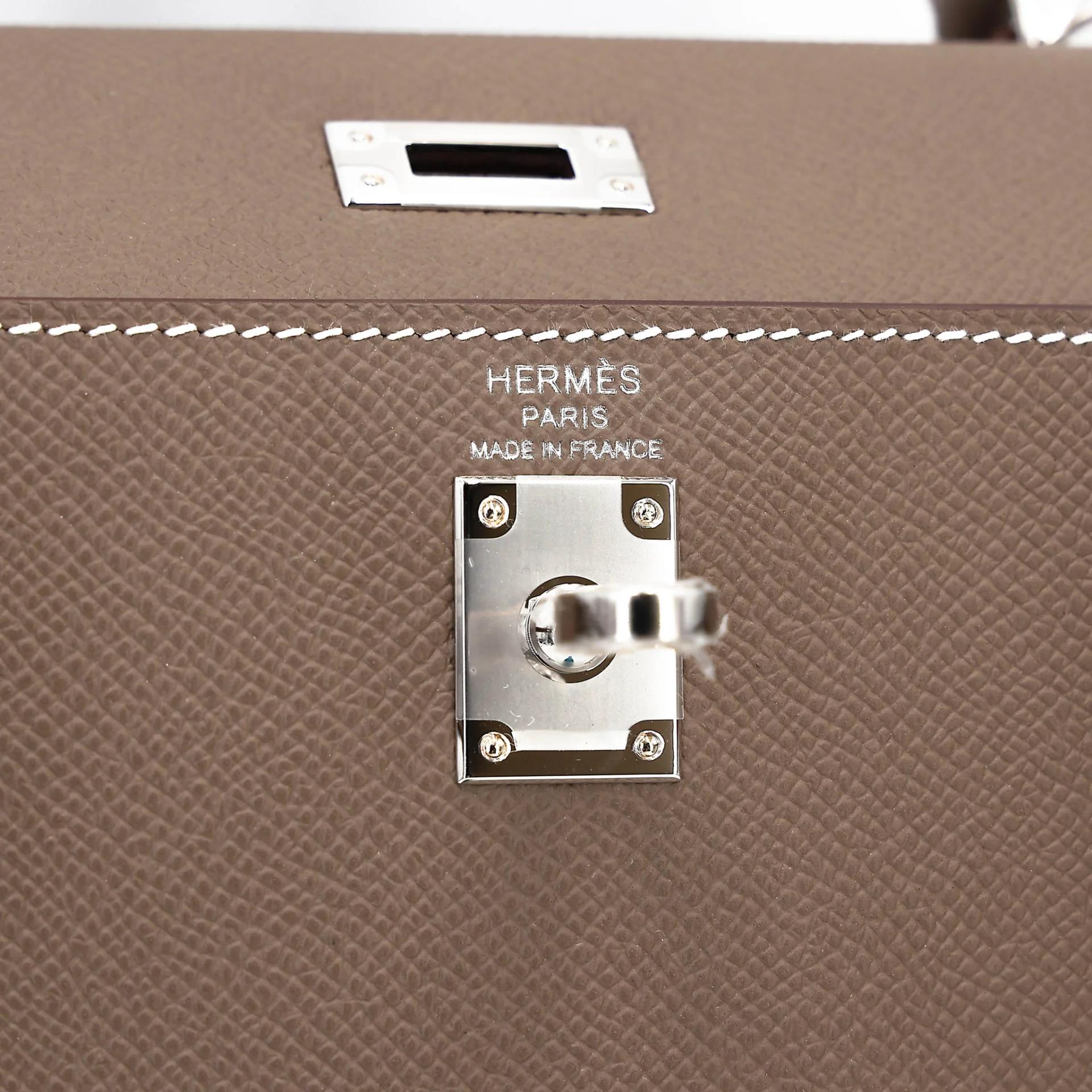 ランク N 新品 HERMÈS エルメス ケリー25 セリエ エトゥープ (18) エプソン シルバー金具 G刻印 (2026) - 13