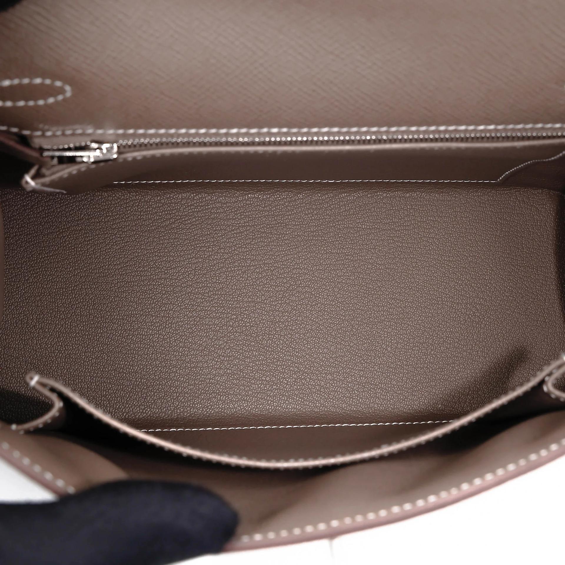 ランク N 新品 HERMÈS エルメス ケリー25 セリエ エトゥープ (18) エプソン シルバー金具 G刻印 (2026) - 18