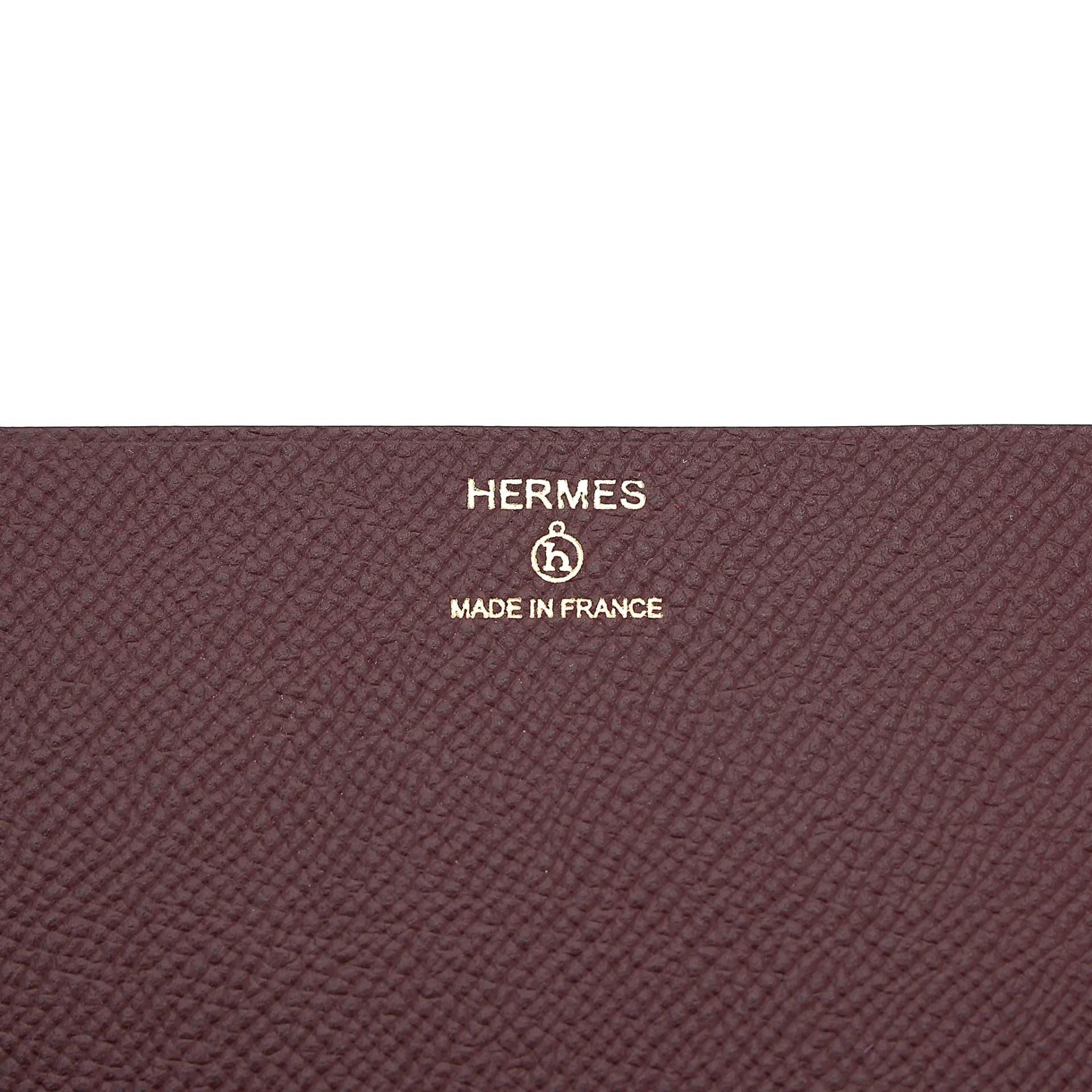 Unused ( Rank NS ) HERMÈS Limited Edition Robot cube minaudiere Rouge Sellier (0G) Gold (37) Epsom Matte Alligator Palladium hardware Gold hardware - 12