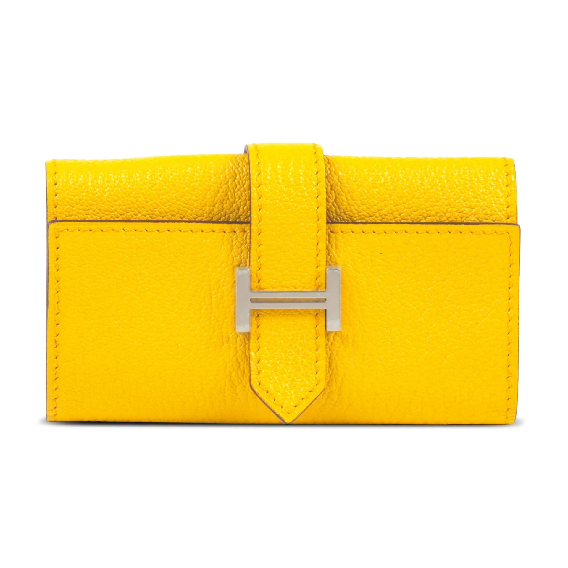 Unused ( Rank NS ) HERMÈS Bearn key case Sun (B4) Chevre Palladium hardware B (2023) - 1