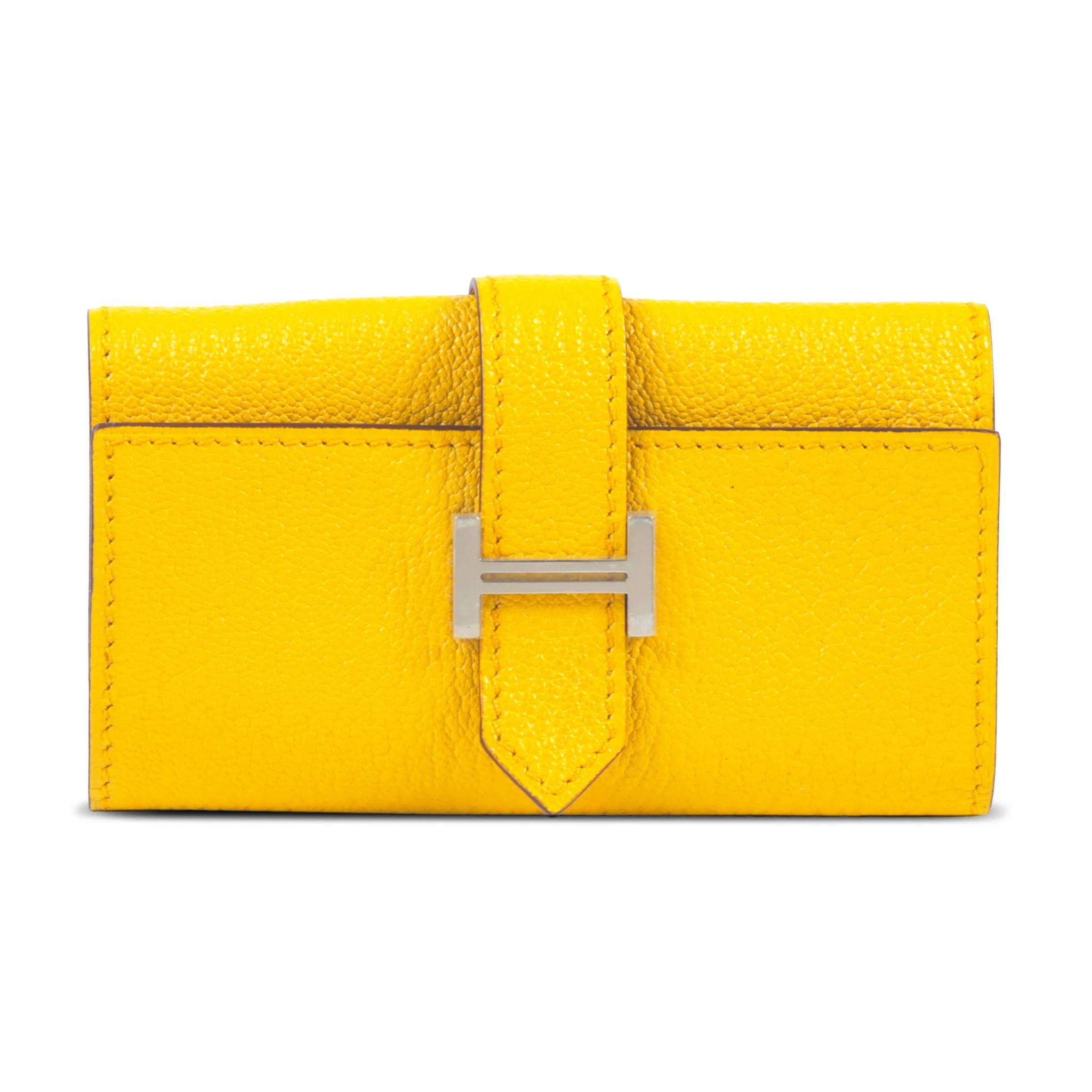 Unused ( Rank NS ) HERMÈS Bearn key case Sun (B4) Chevre Palladium hardware B (2023) - 1