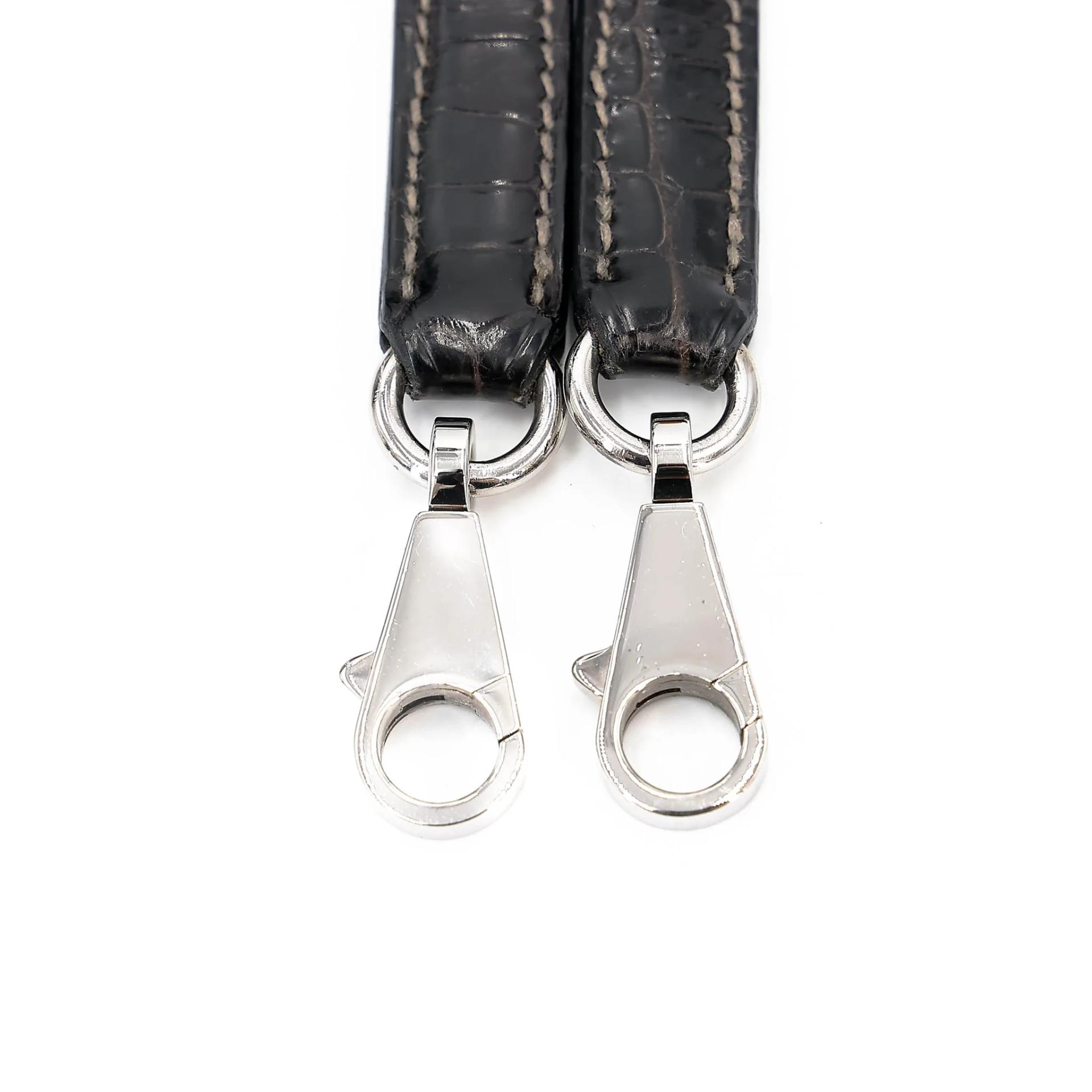 ランク SA HERMÈS エルメス ケリー28 セリエ グラファイト (88) クロコダイル ニロティカス リセ シルバー金具 □P刻印 (2012) - 39