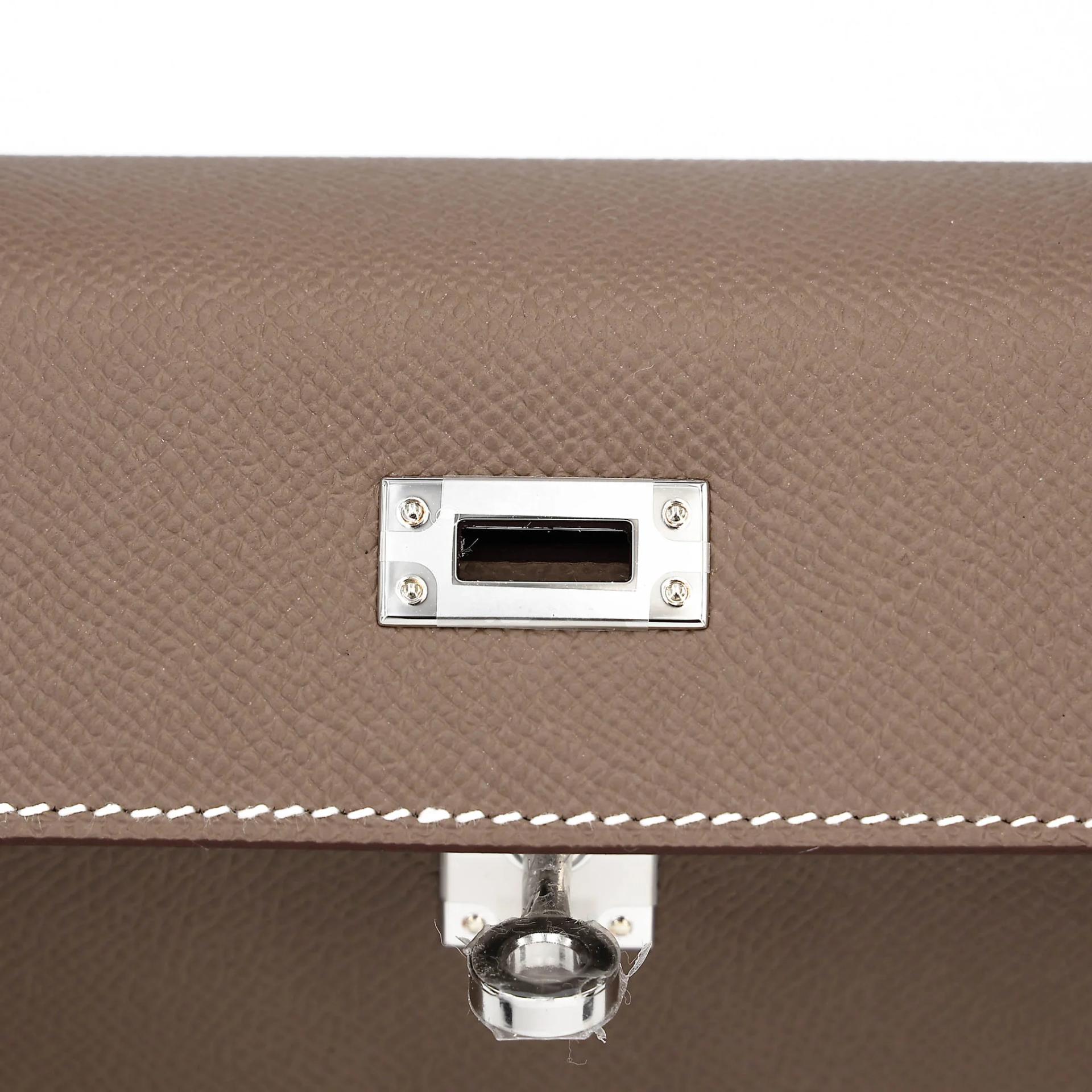 ランク N 新品 HERMÈS エルメス ケリー25 セリエ エトゥープ (18) エプソン シルバー金具 G刻印 (2026) - 10