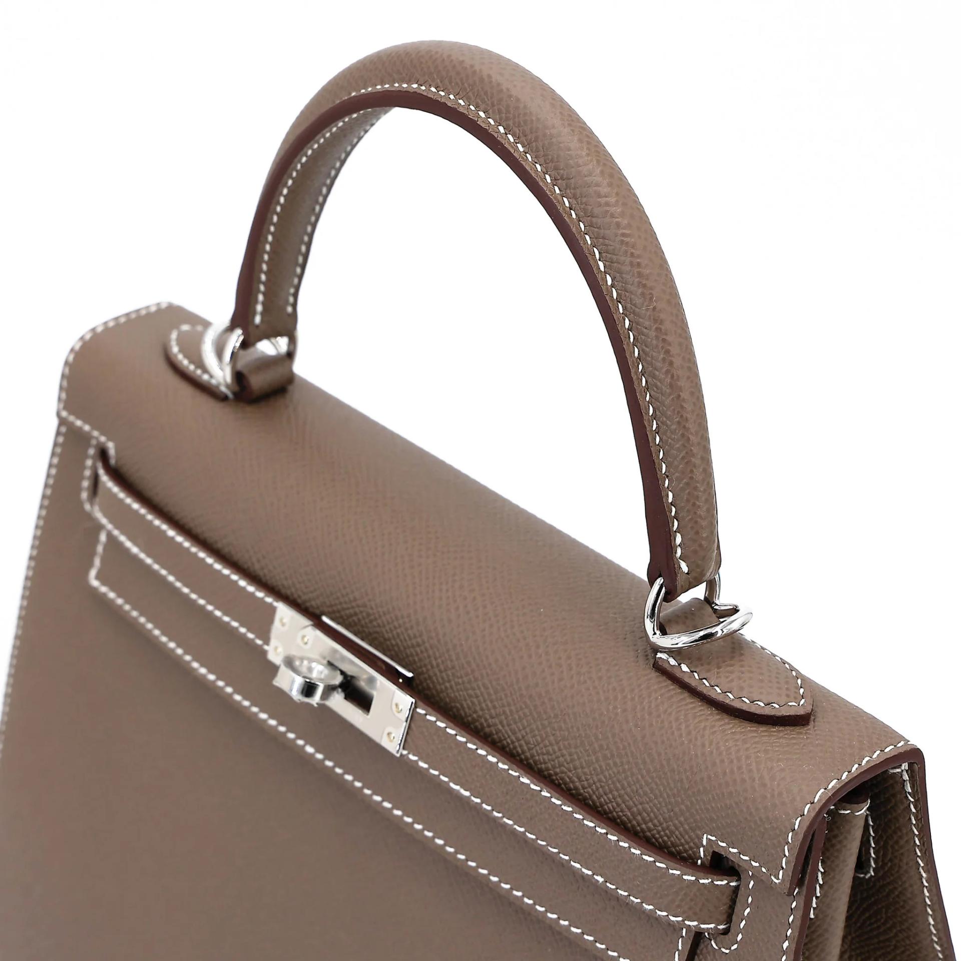 ランク N 新品 HERMÈS エルメス ケリー25 セリエ エトゥープ (18) エプソン シルバー金具 G刻印 (2026) - 3