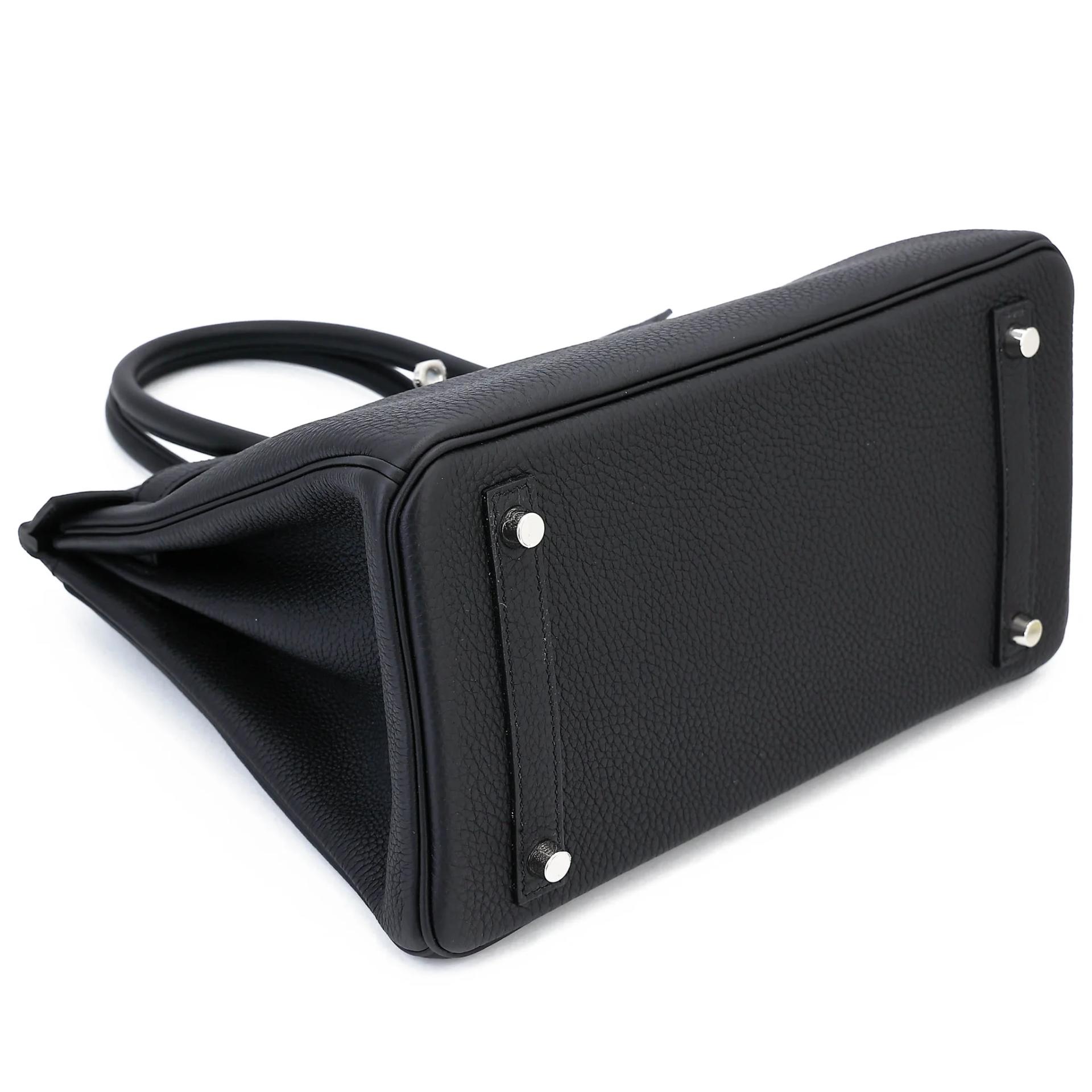 Unused ( Rank NS ) HERMÈS Birkin 30 Noir (89) Togo Palladium hardware B (2023) - 5