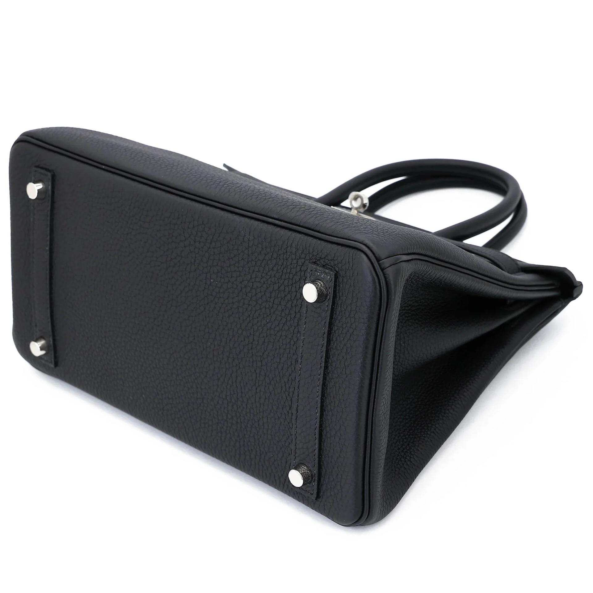 Unused ( Rank NS ) HERMÈS Birkin 30 Noir (89) Togo Palladium hardware B (2023) - 4