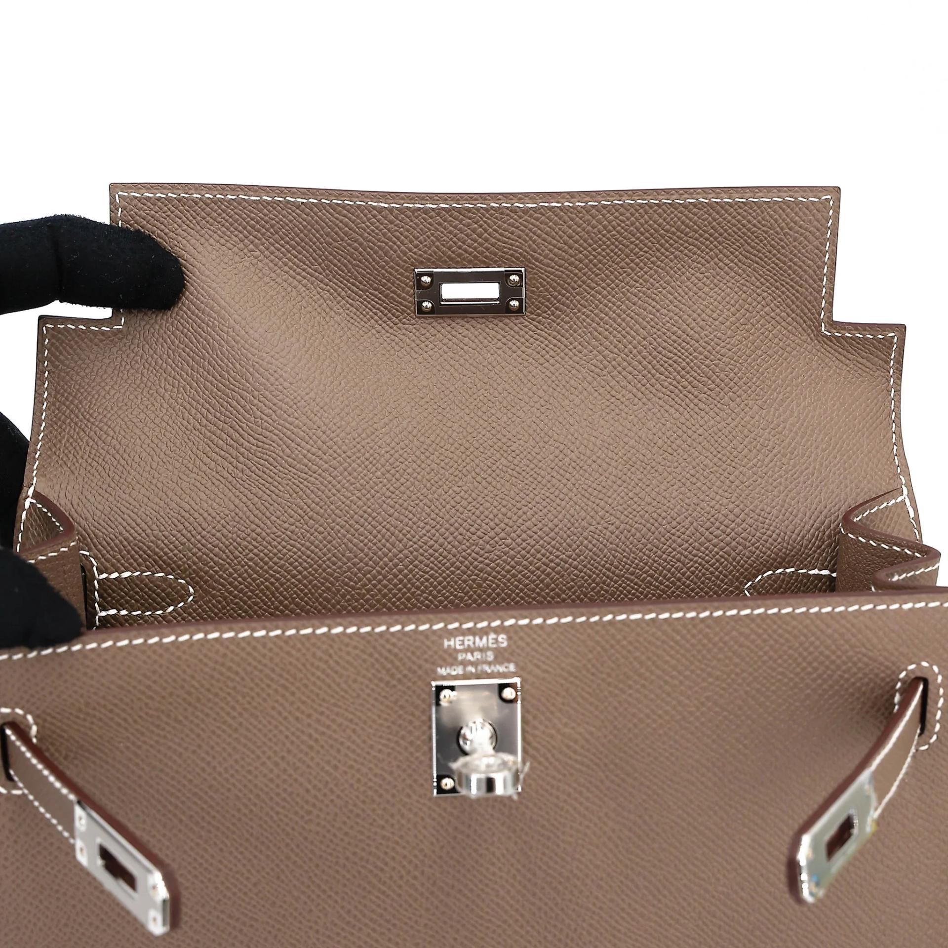 ランク N 新品 HERMÈS エルメス ケリー25 セリエ エトゥープ (18) エプソン シルバー金具 G刻印 (2026) - 12