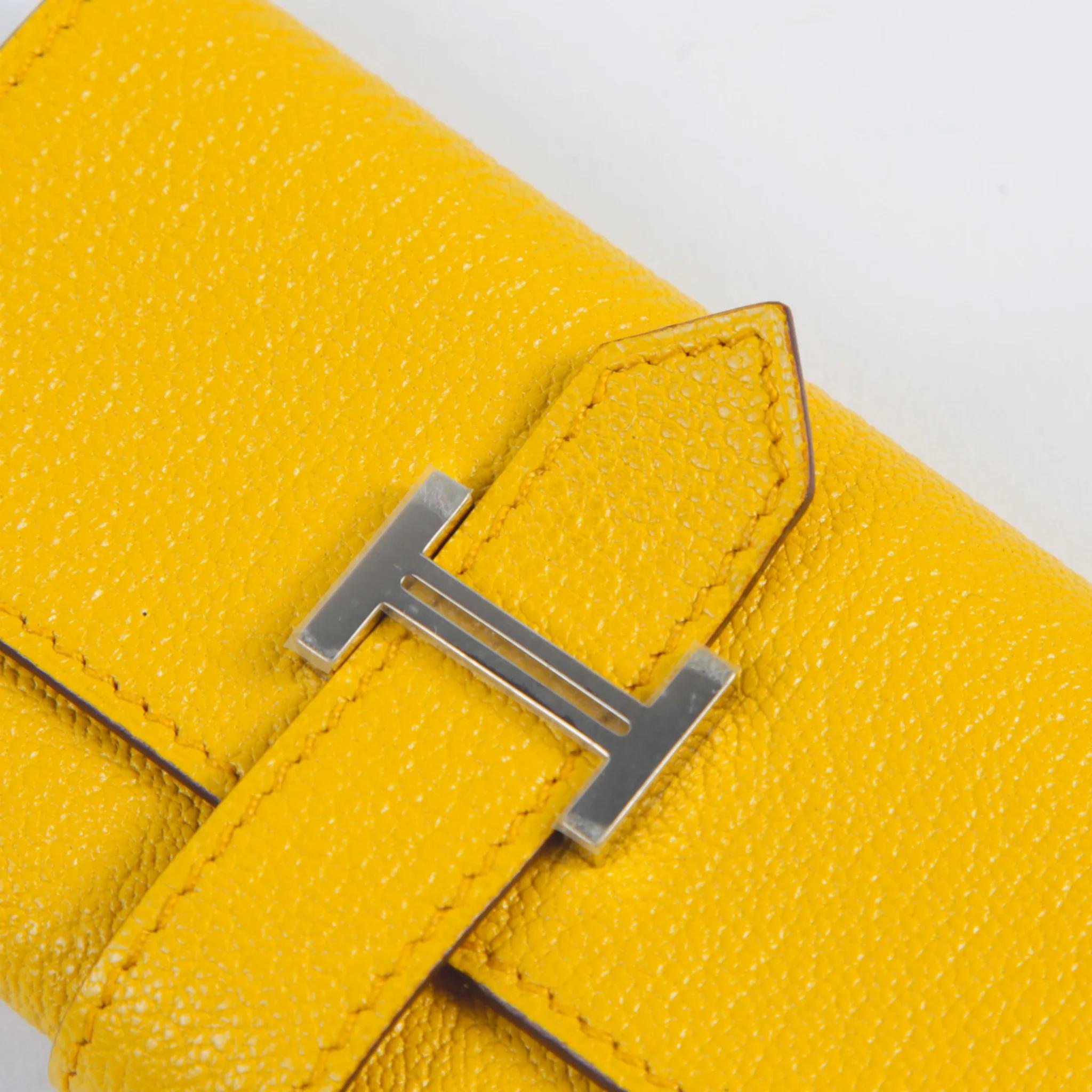 Unused ( Rank NS ) HERMÈS Bearn key case Sun (B4) Chevre Palladium hardware B (2023) - 5