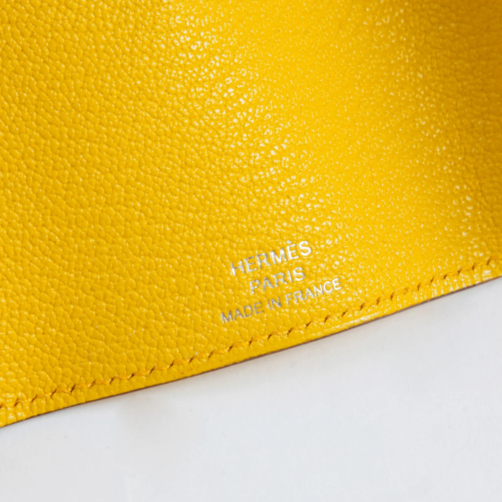 Unused ( Rank NS ) HERMÈS Bearn key case Sun (B4) Chevre Palladium hardware B (2023) - 6