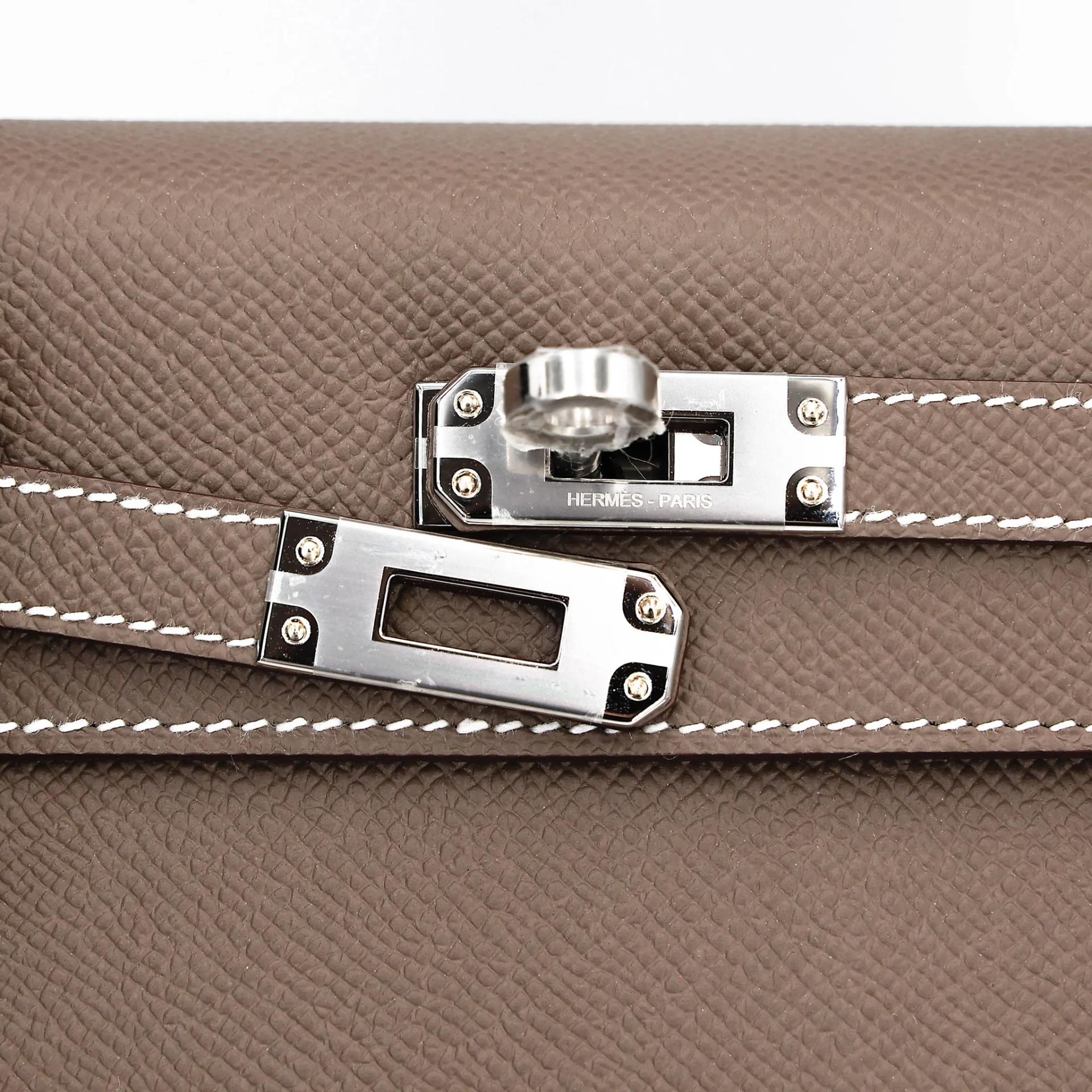 ランク N 新品 HERMÈS エルメス ケリー25 セリエ エトゥープ (18) エプソン シルバー金具 G刻印 (2026) - 8