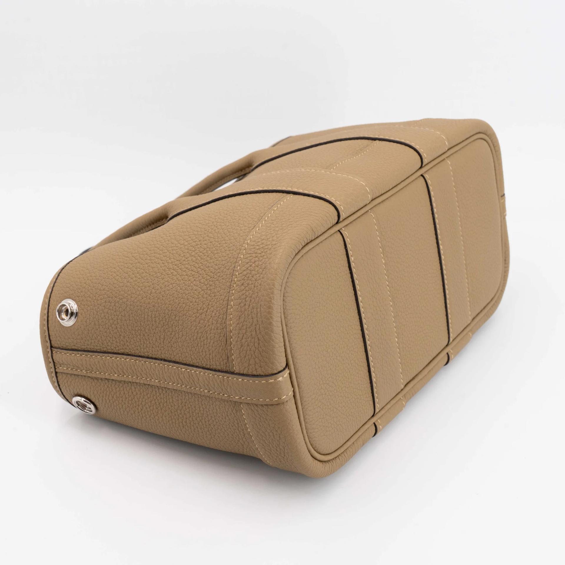 Brand New ( Rank N ) HERMÈS Neo Garden Party 23 Dune (2D) Negonda Palladium hardware G (2026) - 4
