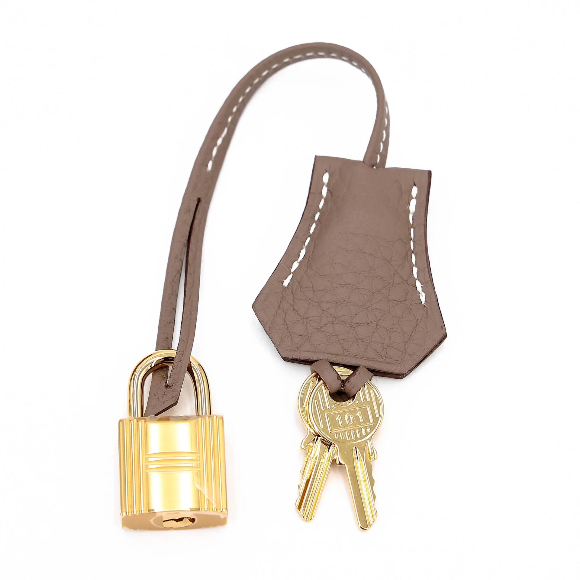 Brand New ( Rank N ) HERMÈS Birkin 25 Etoupe (18) Togo Gold hardware G (2026) - 16