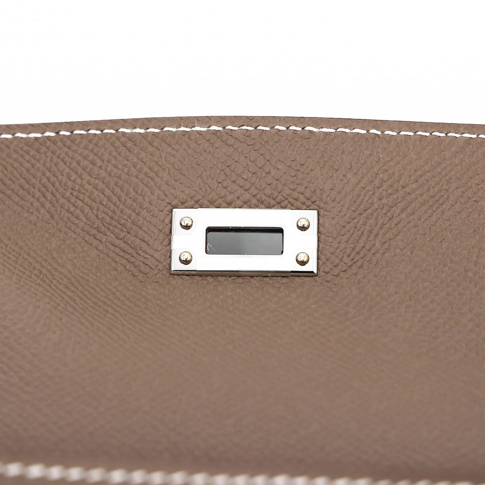 ランク N 新品 HERMÈS エルメス ケリー25 セリエ エトゥープ (18) エプソン シルバー金具 G刻印 (2026) - 11