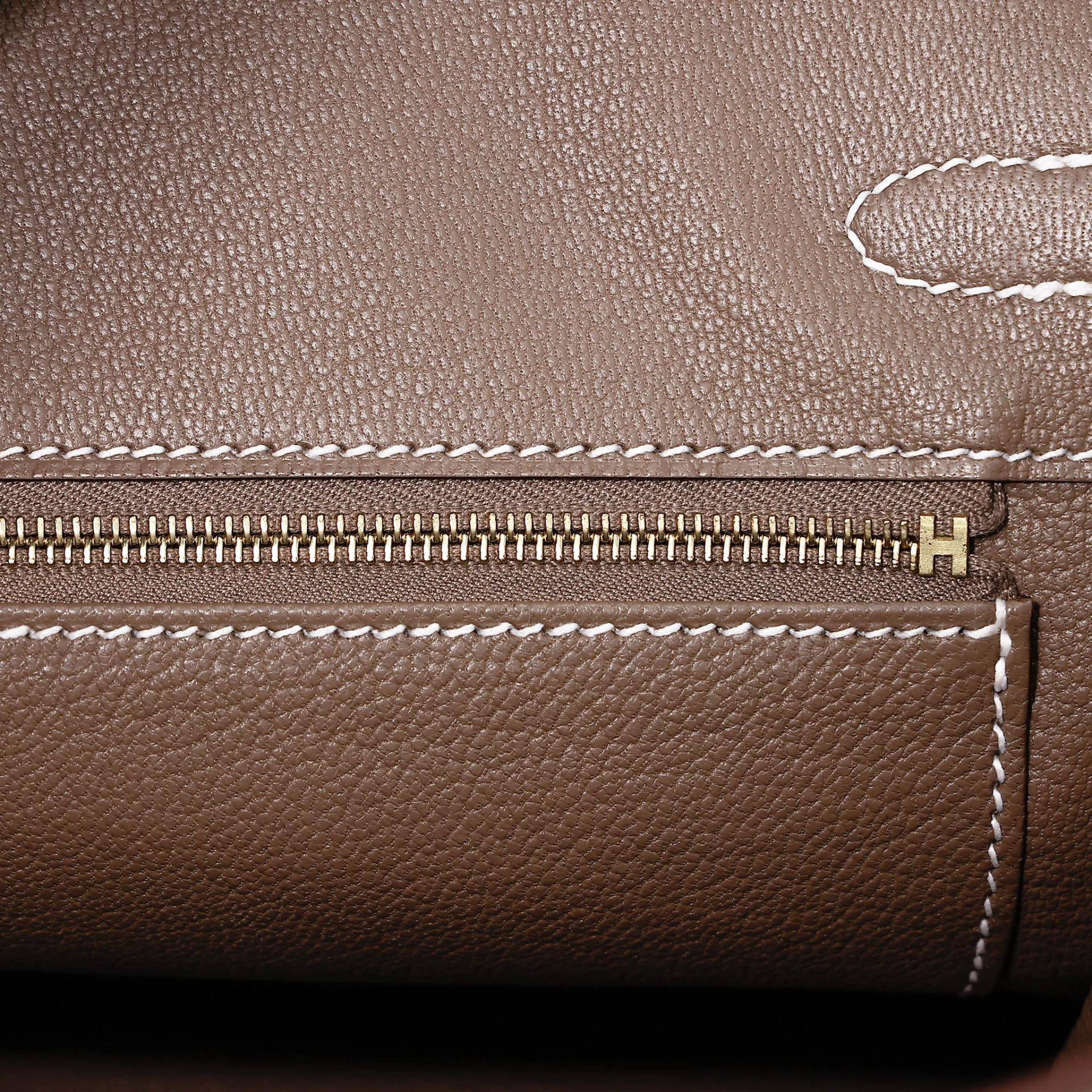 Brand New ( Rank N ) HERMÈS Birkin 25 Etoupe (18) Togo Gold hardware G (2026) - 11