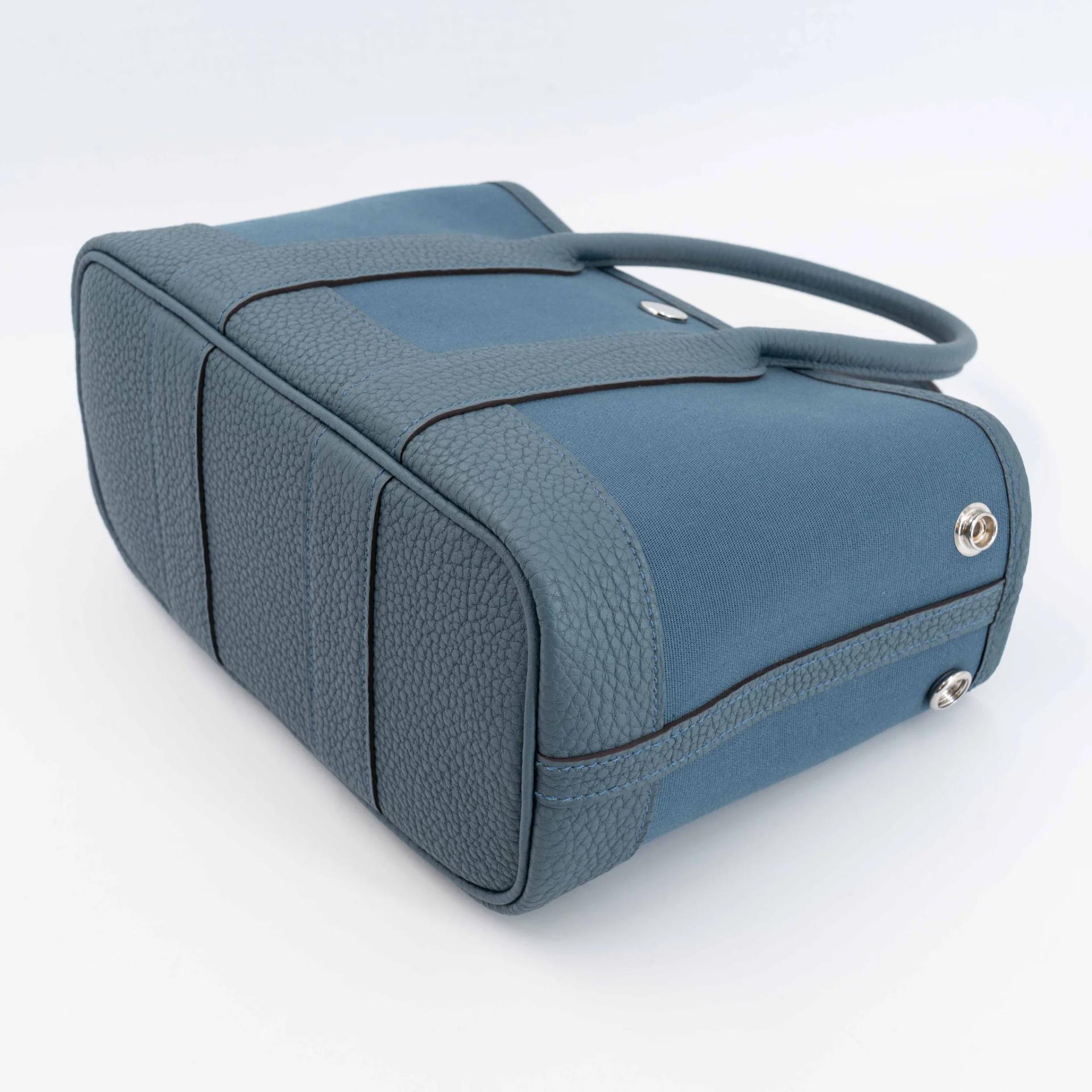 ランク N 新品 HERMÈS エルメス ネオガーデンパーティ ブルートンペット (N7) トワルゴエラン ネゴンダ シルバー金具 G刻印 (2026) - 10