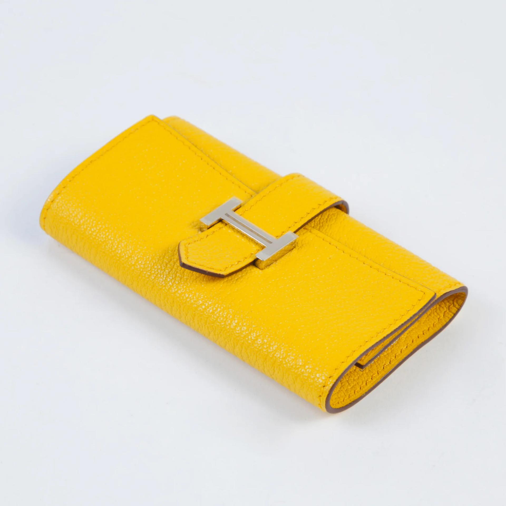 Unused ( Rank NS ) HERMÈS Bearn key case Sun (B4) Chevre Palladium hardware B (2023) - 4