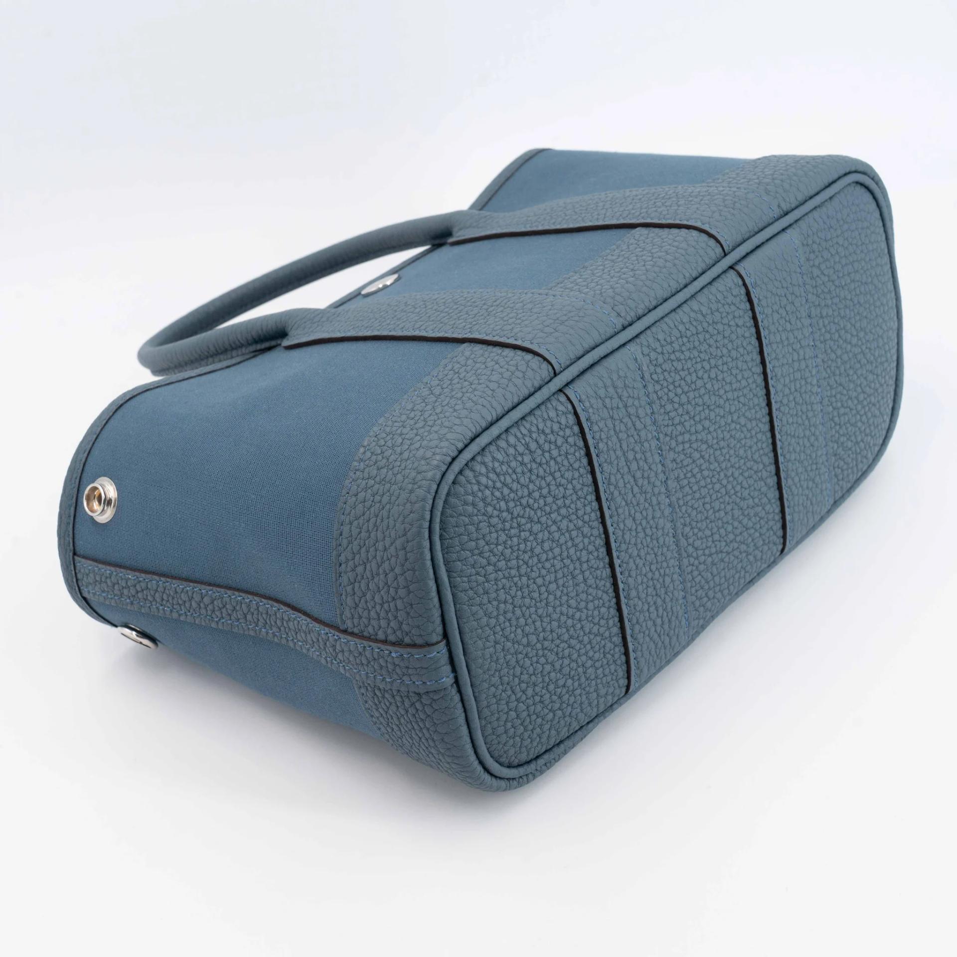 ランク N 新品 HERMÈS エルメス ネオガーデンパーティ ブルートンペット (N7) トワルゴエラン ネゴンダ シルバー金具 G刻印 (2026) - 11