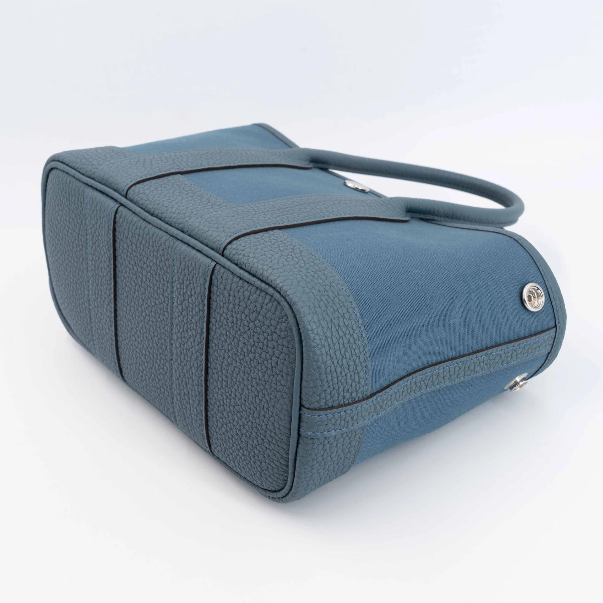 ランク N 新品 HERMÈS エルメス ネオガーデンパーティ ブルートンペット (N7) トワルゴエラン ネゴンダ シルバー金具 G刻印 (2026) - 9