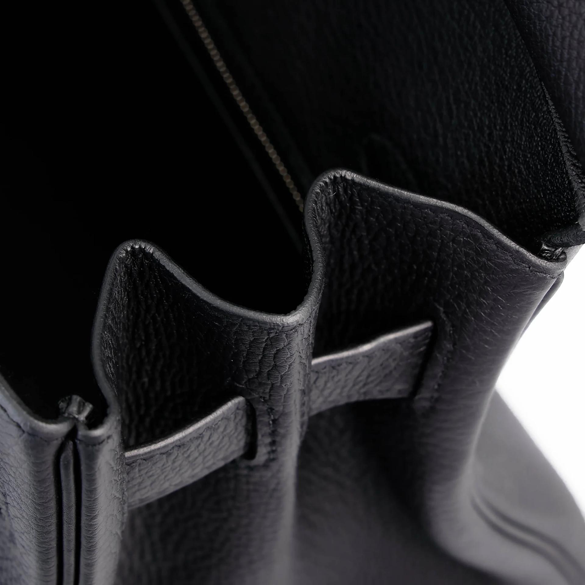Unused ( Rank NS ) HERMÈS Birkin 30 Noir (89) Togo Palladium hardware B (2023) - 13