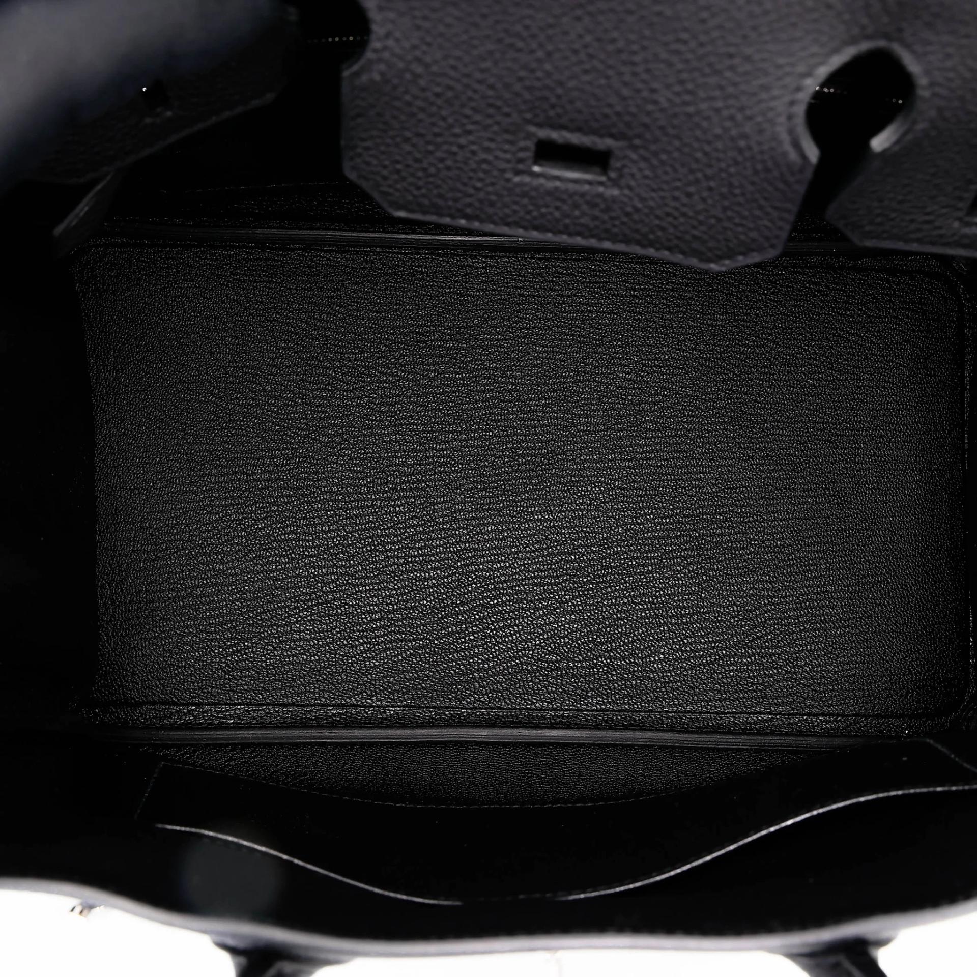 Unused ( Rank NS ) HERMÈS Birkin 30 Noir (89) Togo Palladium hardware B (2023) - 15