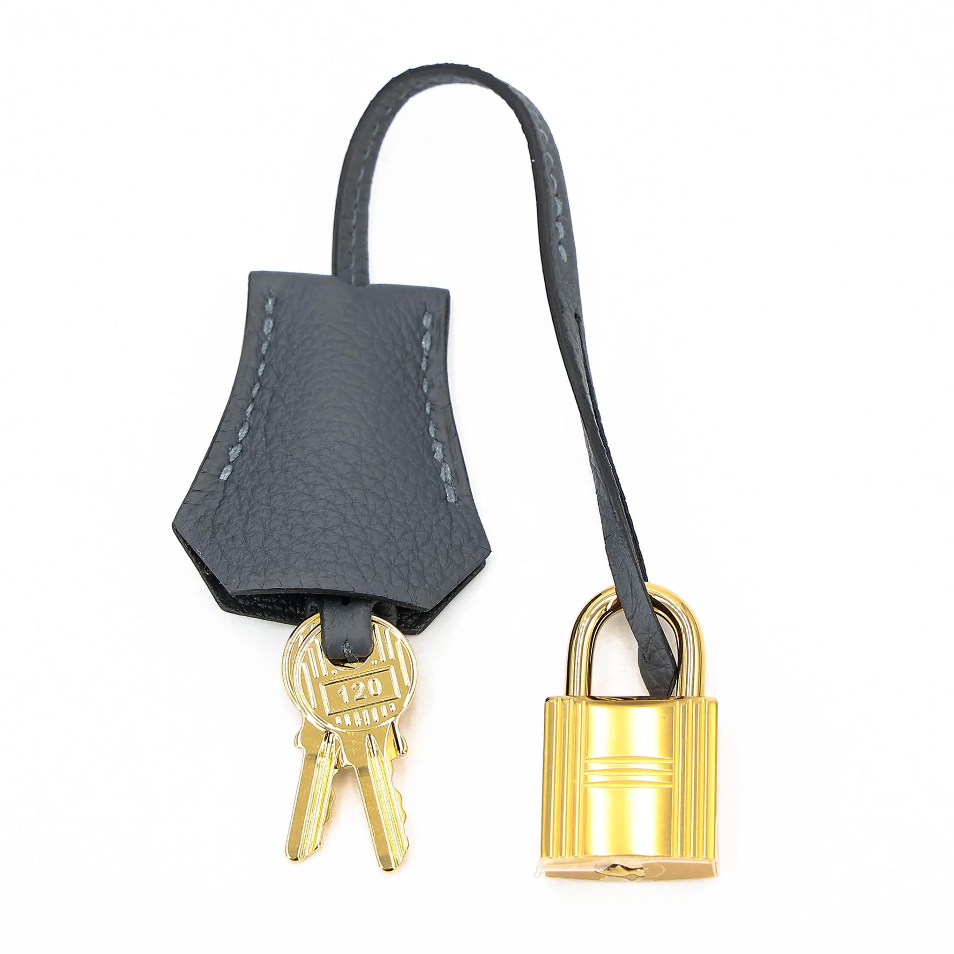 Brand New ( Rank N ) HERMÈS Birkin 25 Gris misty (H0) Togo Gold hardware G (2026) - 16