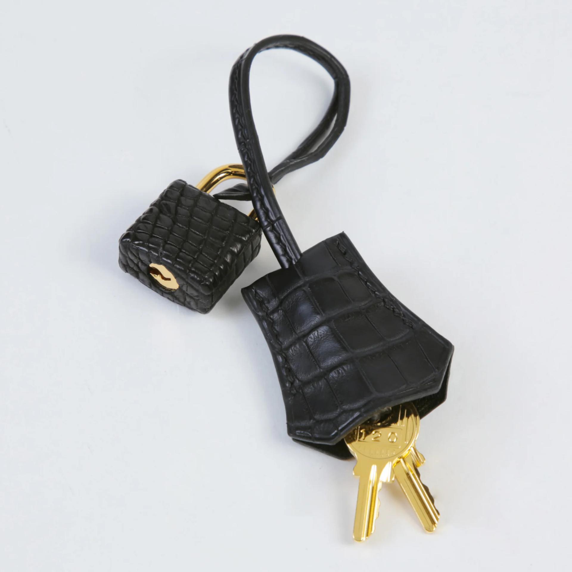 Brand New ( Rank N ) HERMÈS Birkin 25 Touch Noir (89) Matte Alligator Togo Gold hardware K (2025) - 14