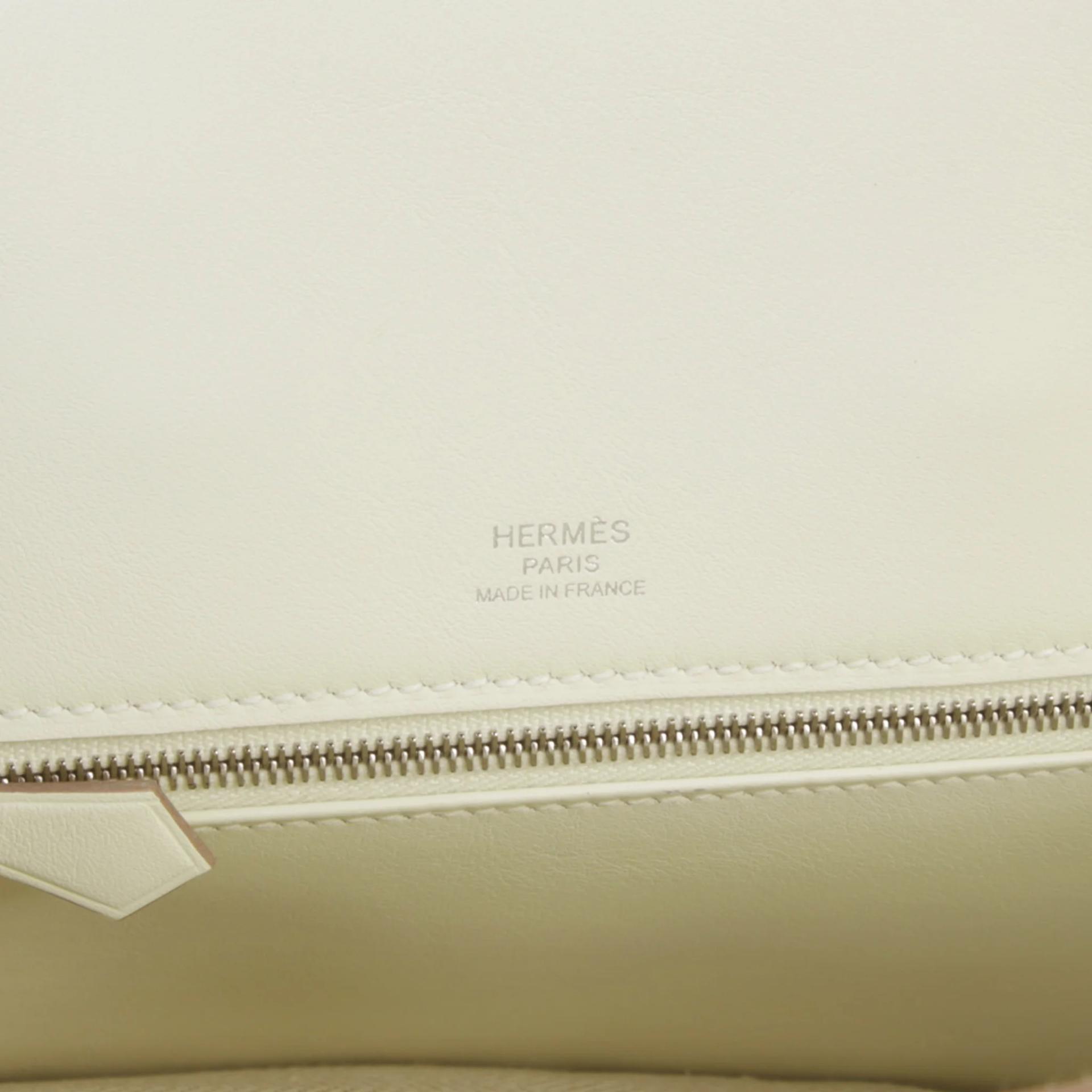 ランク NS 未使用品 HERMÈS エルメス 限定品 バーキン25 シャドー マッシュルーム (0T) スイフト シルバー金具 B刻印 (2023) - 9