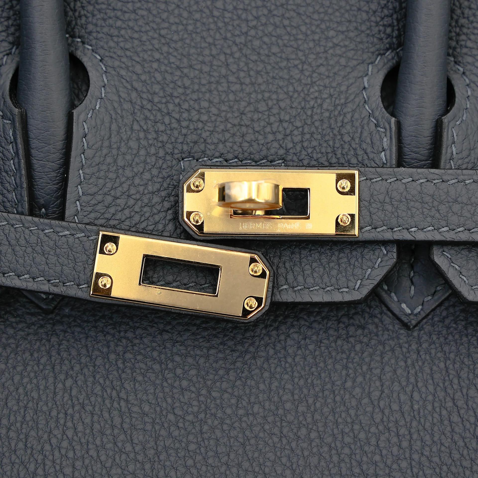 Brand New ( Rank N ) HERMÈS Birkin 25 Gris misty (H0) Togo Gold hardware G (2026) - 8