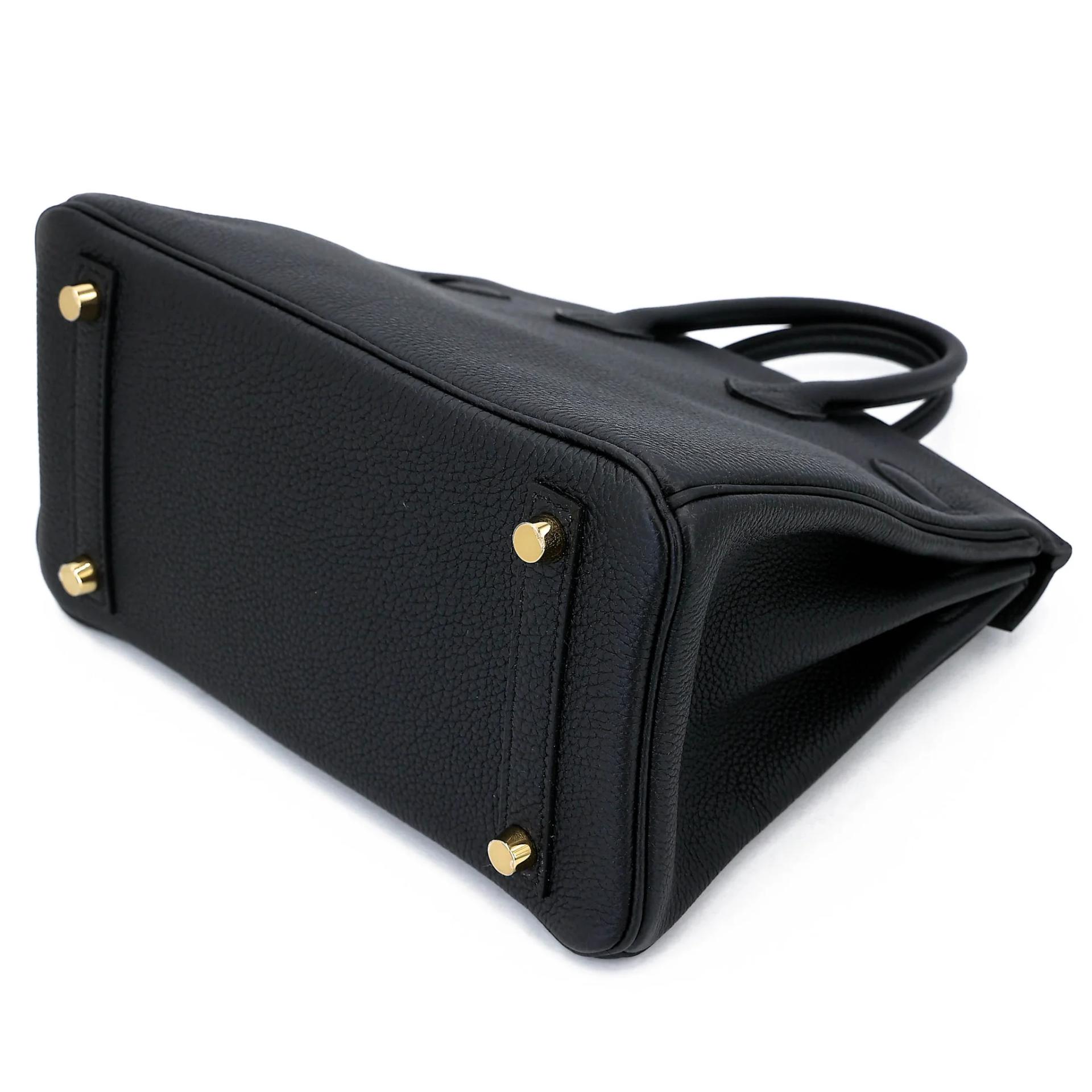 Brand New ( Rank N ) HERMÈS Birkin 25 Noir (89) Togo Gold hardware K (2025) - 6