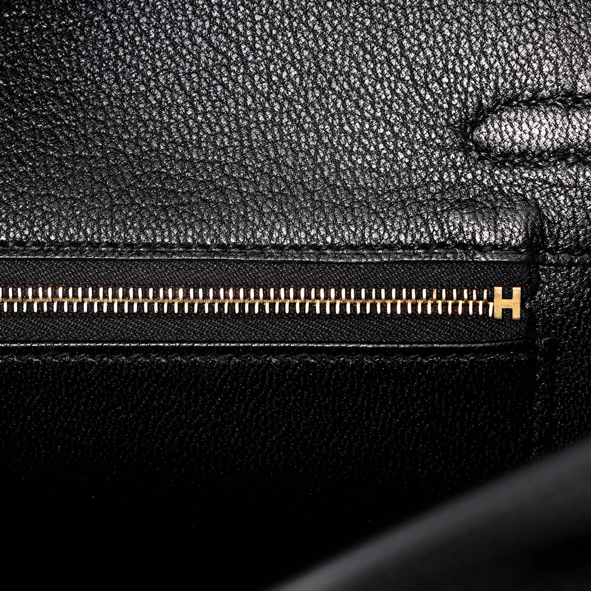 Brand New ( Rank N ) HERMÈS Birkin 25 Noir (89) Togo Gold hardware K (2025) - 11