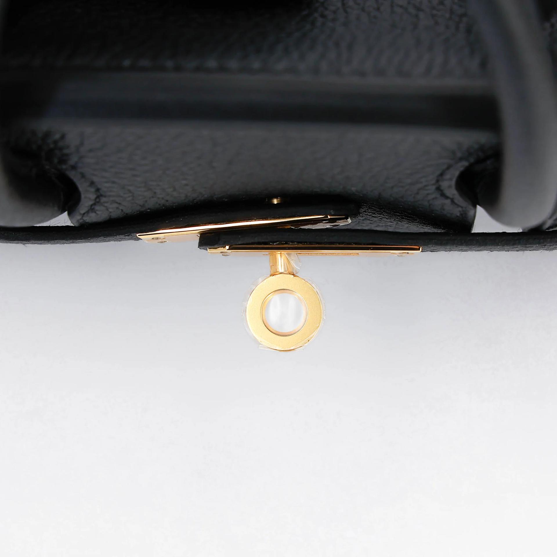 Brand New ( Rank N ) HERMÈS Birkin 25 Noir (89) Togo Gold hardware K (2025) - 9