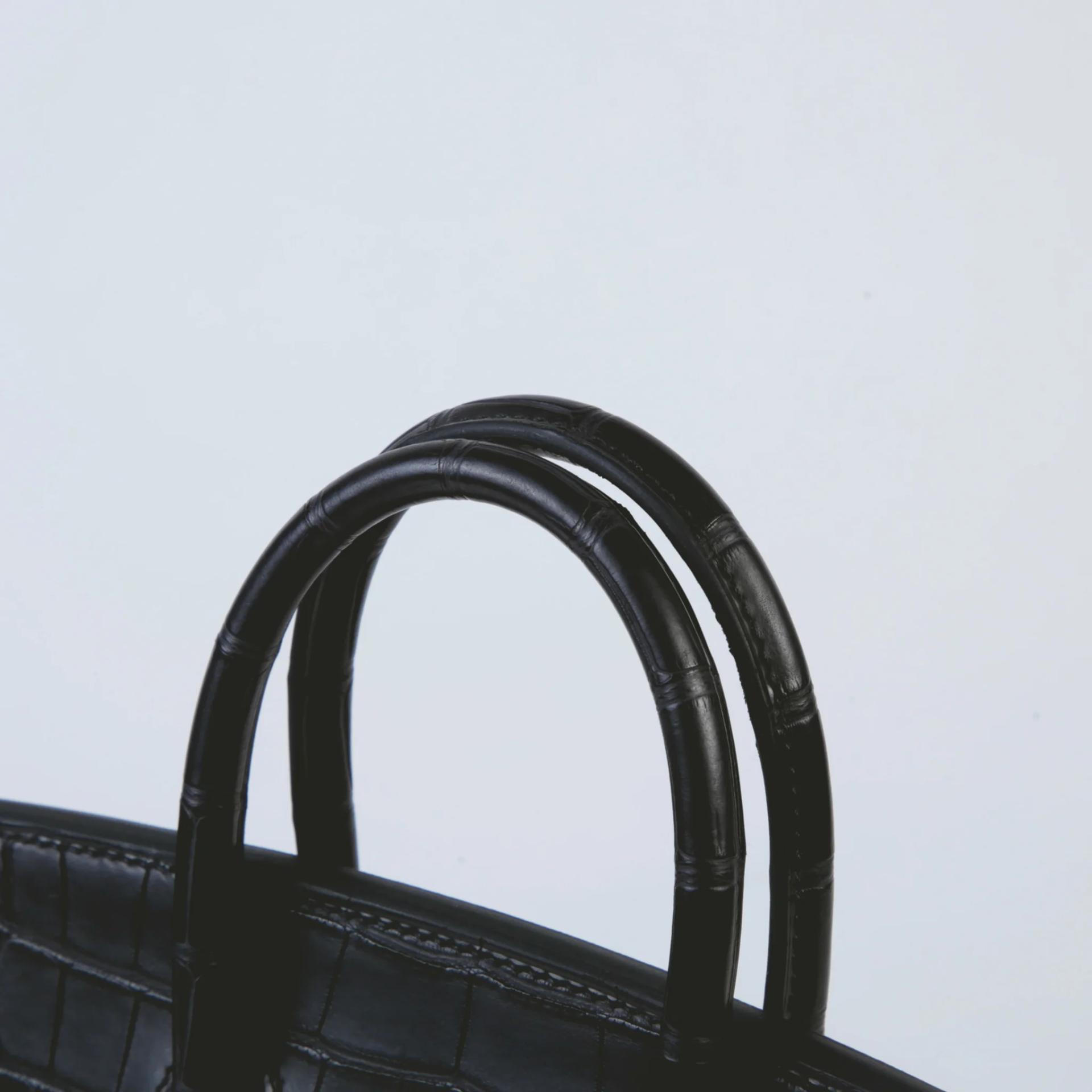 Brand New ( Rank N ) HERMÈS Birkin 25 Touch Noir (89) Matte Alligator Togo Gold hardware K (2025) - 3