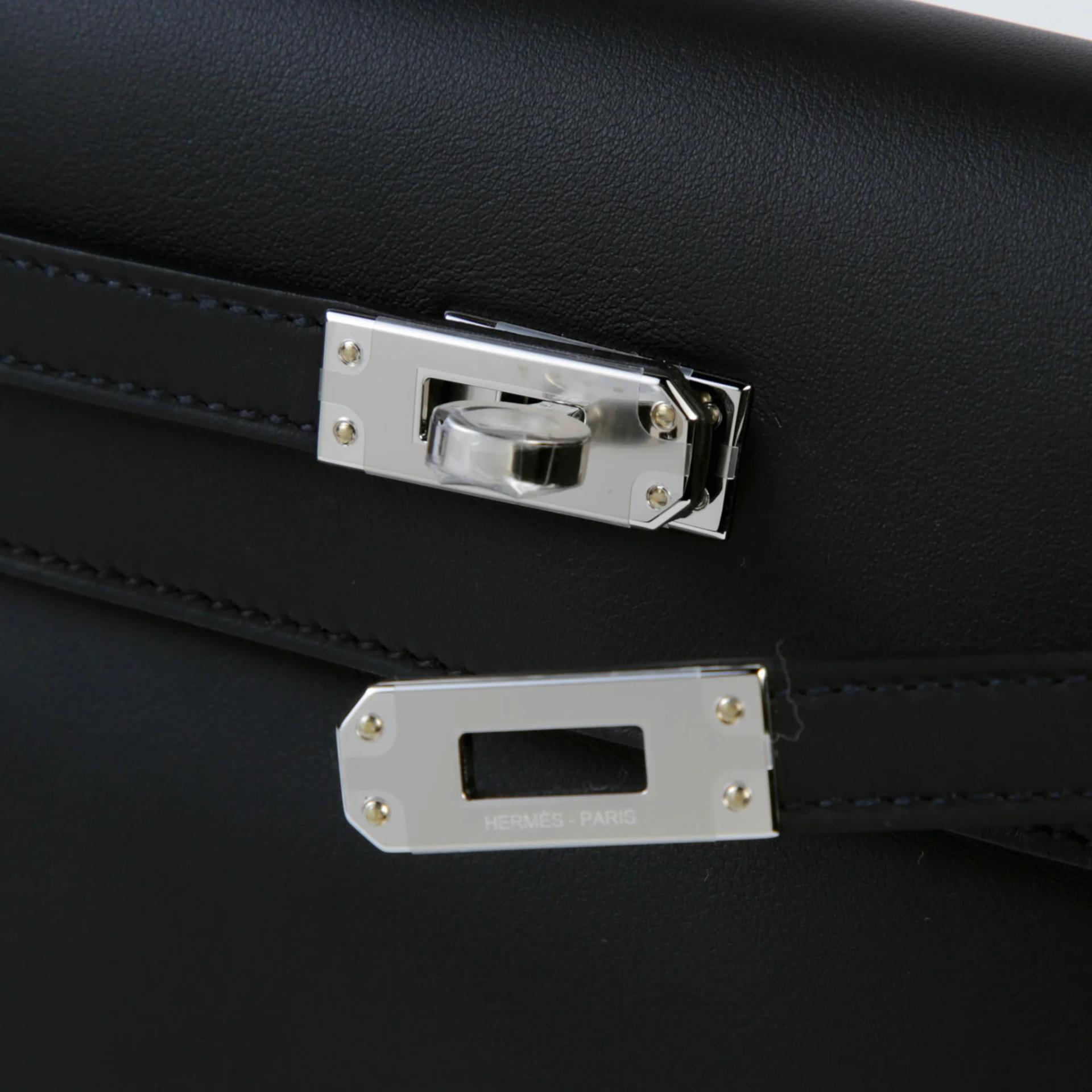 ランク N 新品 HERMÈS エルメス ケリーダンス ブラック (89) スイフト シルバー金具 G刻印 (2026) - 7