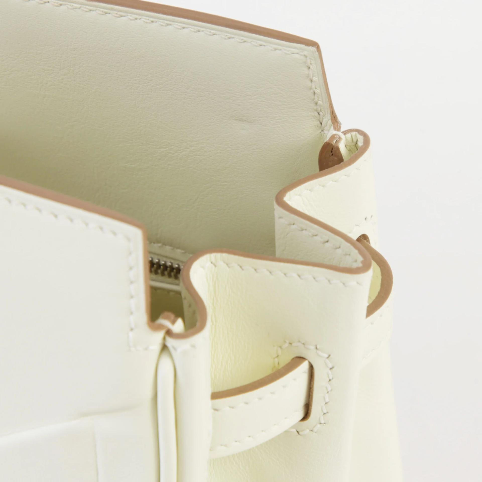 ランク NS 未使用品 HERMÈS エルメス 限定品 バーキン25 シャドー マッシュルーム (0T) スイフト シルバー金具 B刻印 (2023) - 11