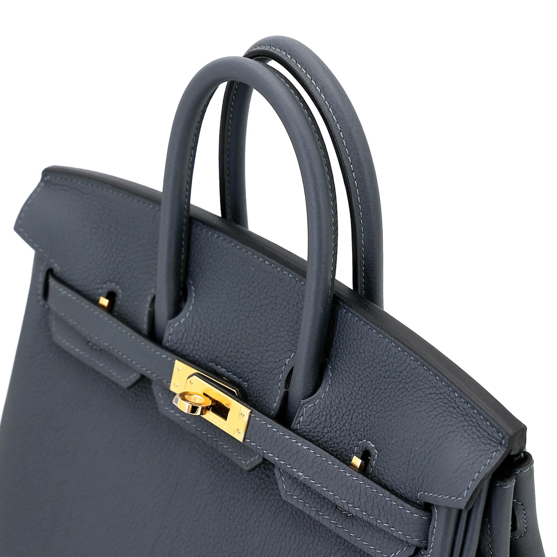 Brand New ( Rank N ) HERMÈS Birkin 25 Gris misty (H0) Togo Gold hardware G (2026) - 3