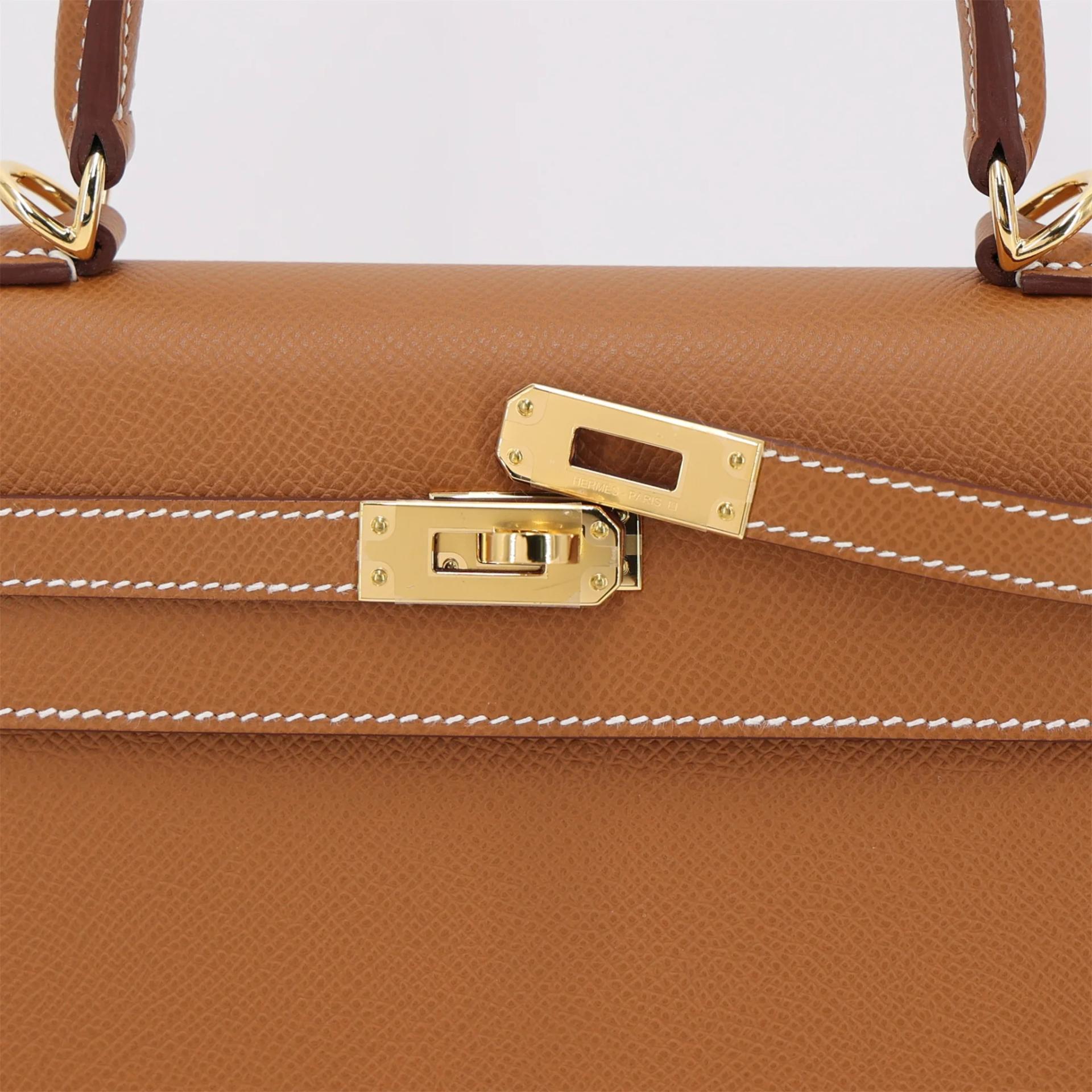 Unused ( Rank NS ) HERMÈS Kelly 25 Sellier Gold (37) Epsom Gold hardware G (2026) - 8