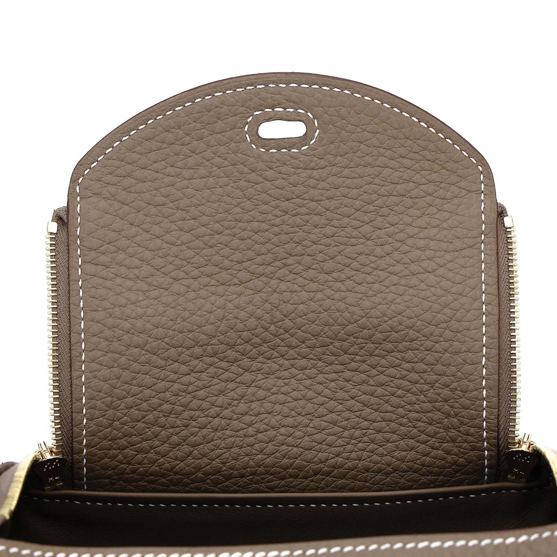 ランク N 新品 HERMÈS エルメス ミニリンディ2 エトゥープ (18) トリヨン ゴールド金具 G刻印 (2026) - 13