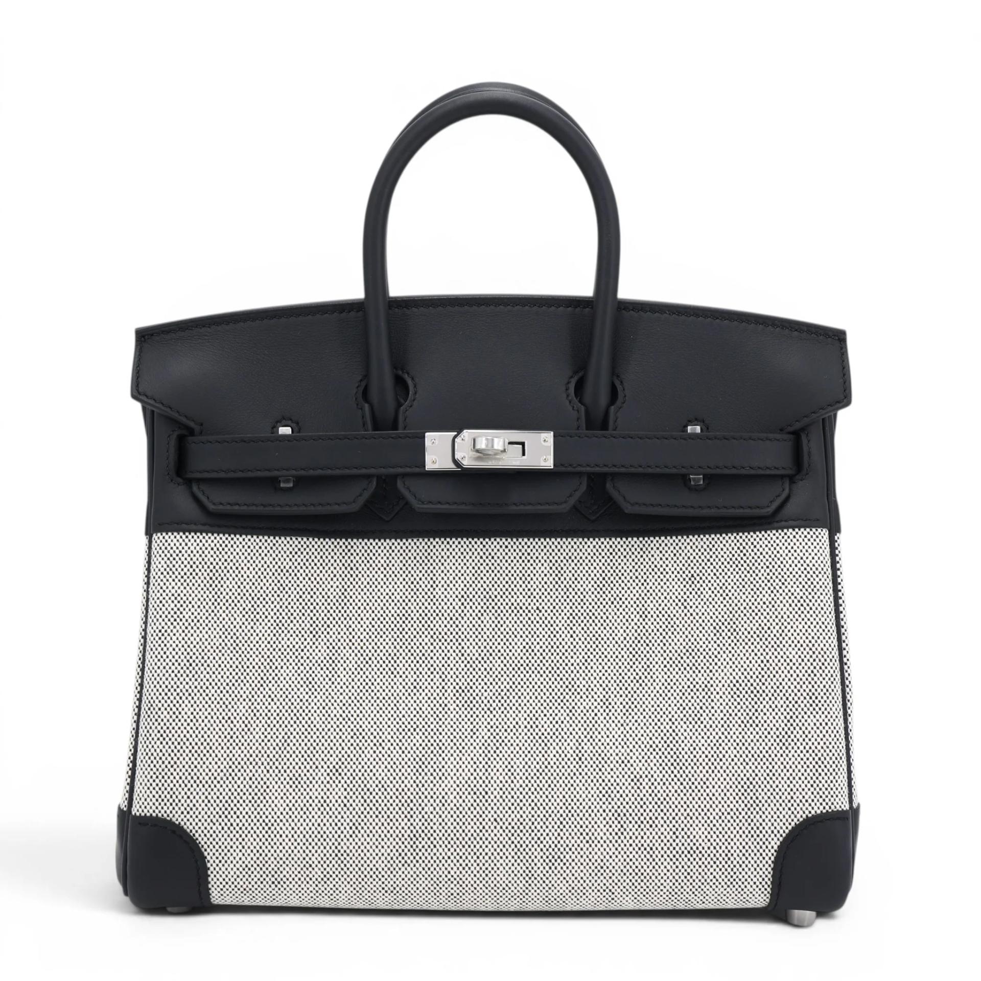 Birkin 25 Noir (89) Ecru