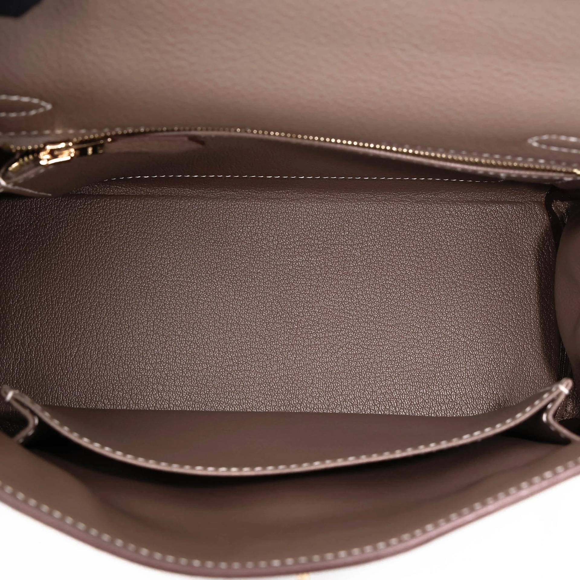 Brand New ( Rank N ) HERMÈS Kelly 25 Etoupe (18) Togo Gold hardware K (2025) - 18