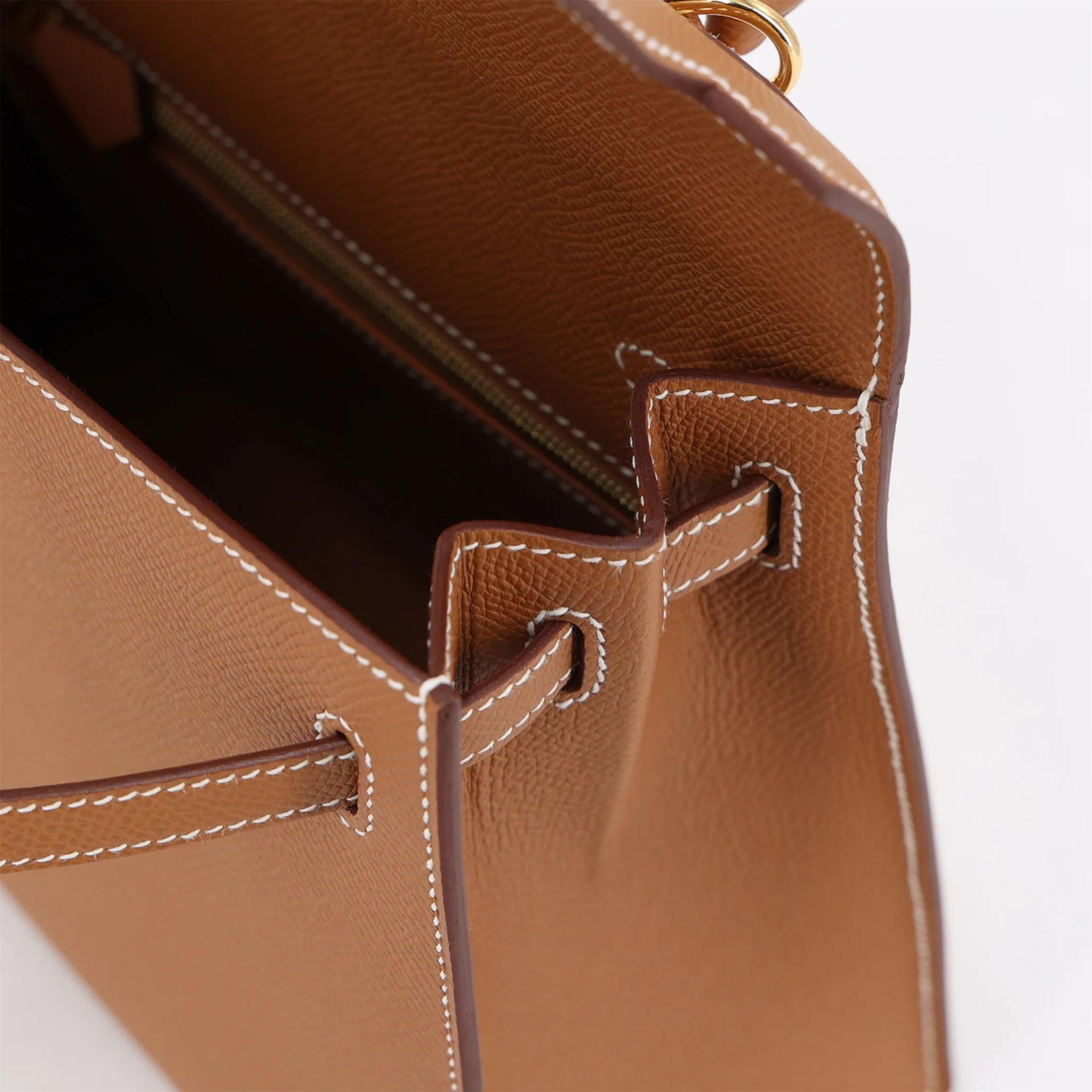 Unused ( Rank NS ) HERMÈS Kelly 25 Sellier Gold (37) Epsom Gold hardware G (2026) - 13