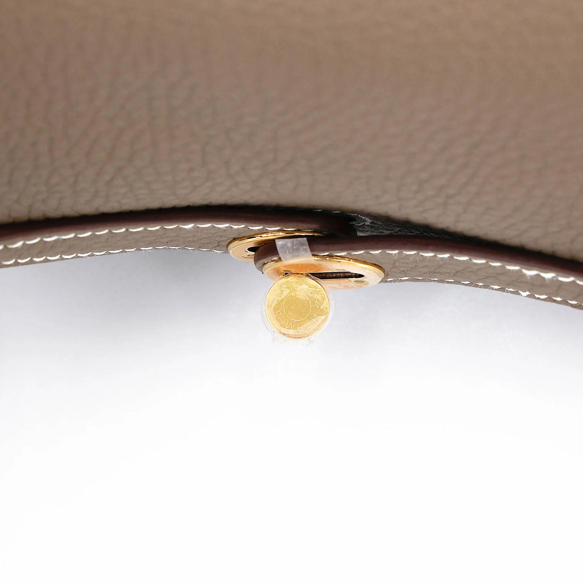 ランク N 新品 HERMÈS エルメス ミニリンディ2 エトゥープ (18) トリヨン ゴールド金具 G刻印 (2026) - 9