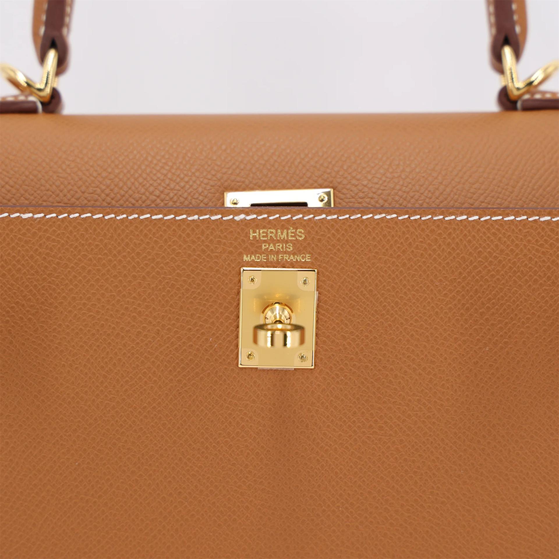 Unused ( Rank NS ) HERMÈS Kelly 25 Sellier Gold (37) Epsom Gold hardware G (2026) - 10