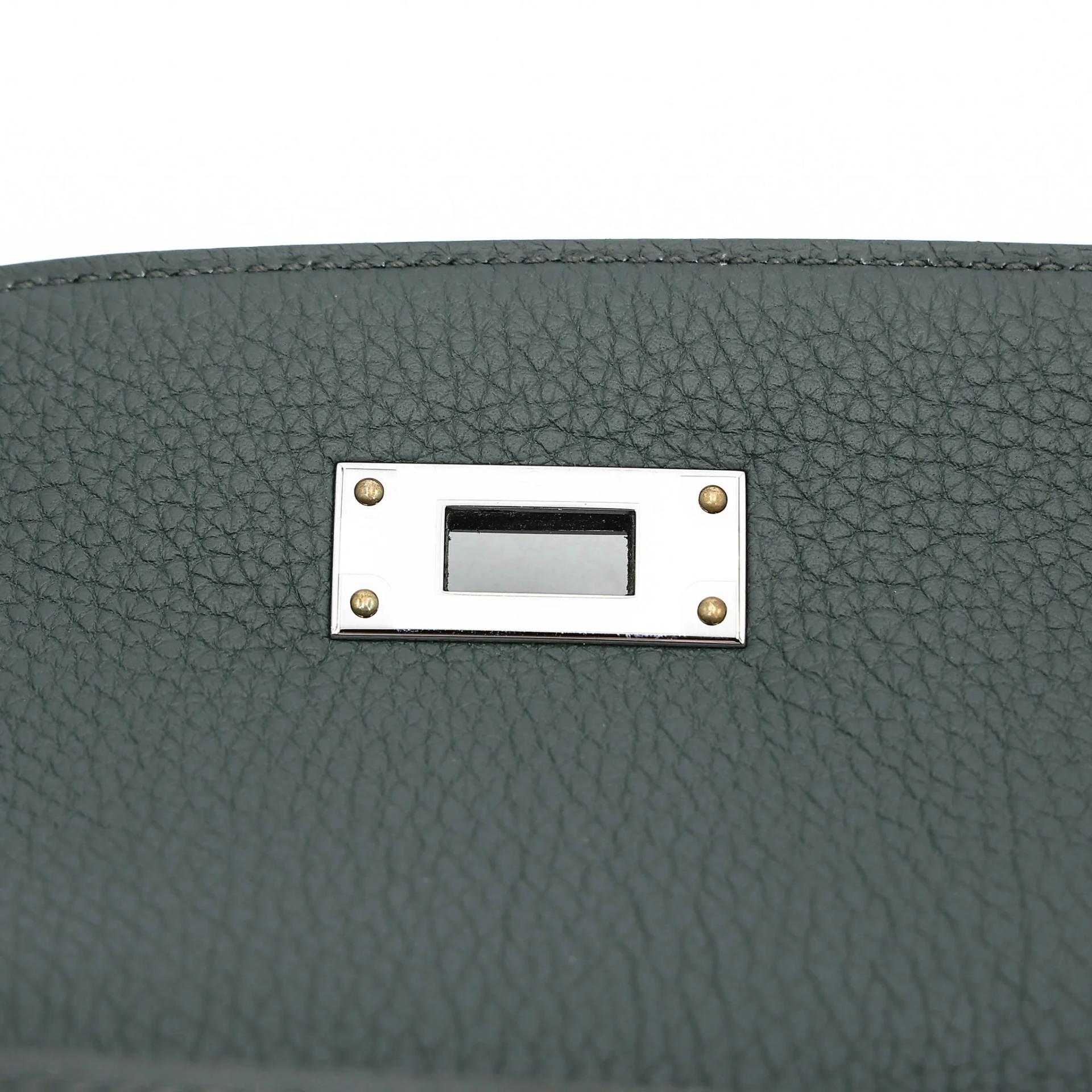 ランク N 新品 HERMÈS エルメス ケリー28 ヴェールマングローブ (Q0) トゴ シルバー金具 K刻印 (2025) - 11