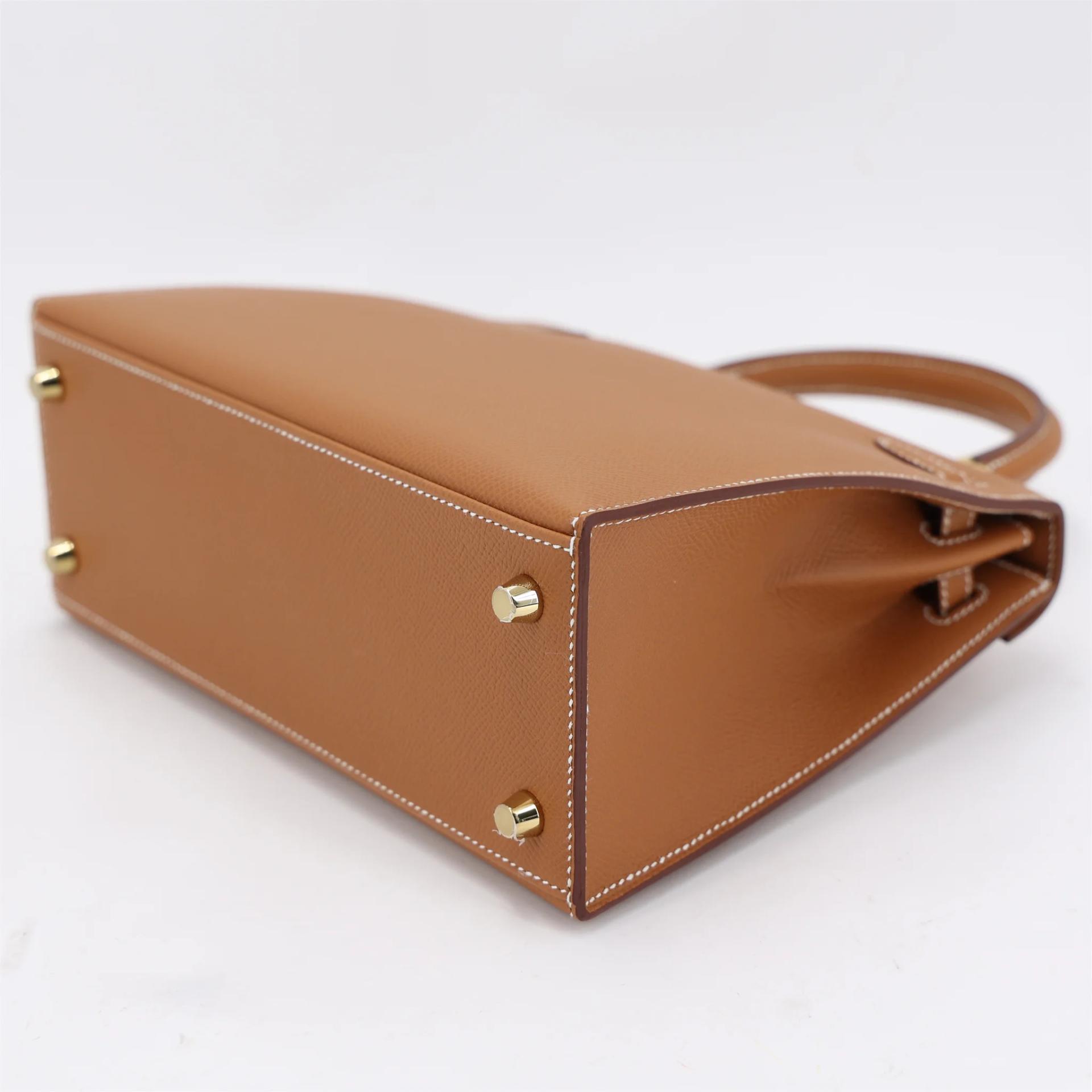 Unused ( Rank NS ) HERMÈS Kelly 25 Sellier Gold (37) Epsom Gold hardware G (2026) - 7