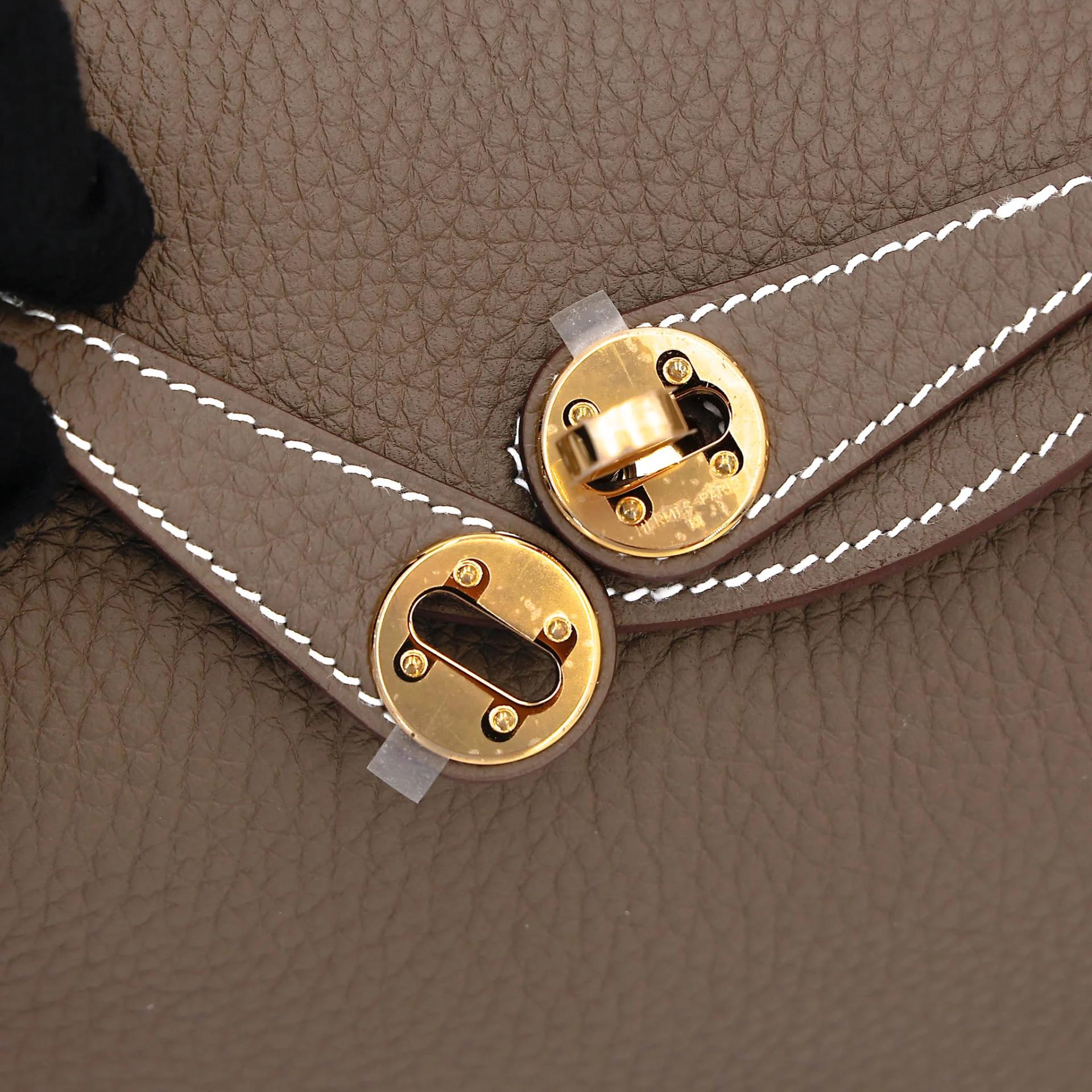 ランク N 新品 HERMÈS エルメス ミニリンディ2 エトゥープ (18) トリヨン ゴールド金具 G刻印 (2026) - 8