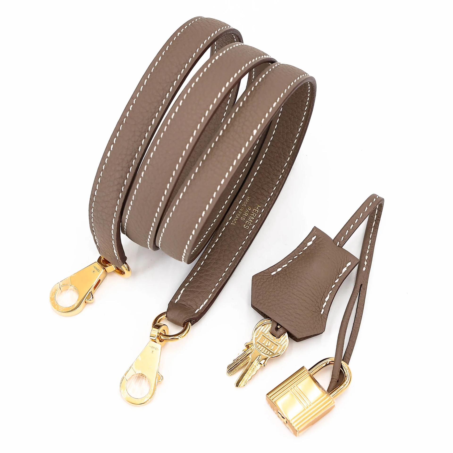 Brand New ( Rank N ) HERMÈS Kelly 25 Etoupe (18) Togo Gold hardware K (2025) - 19