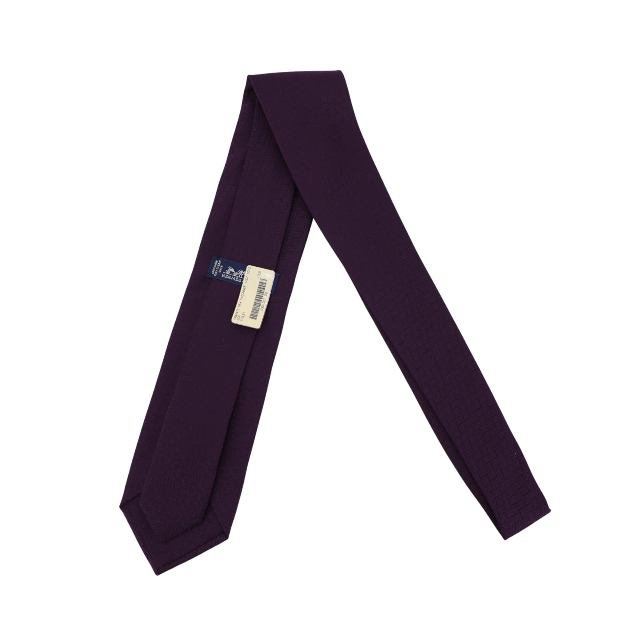 Neckties Cravate New Faconnee Purple