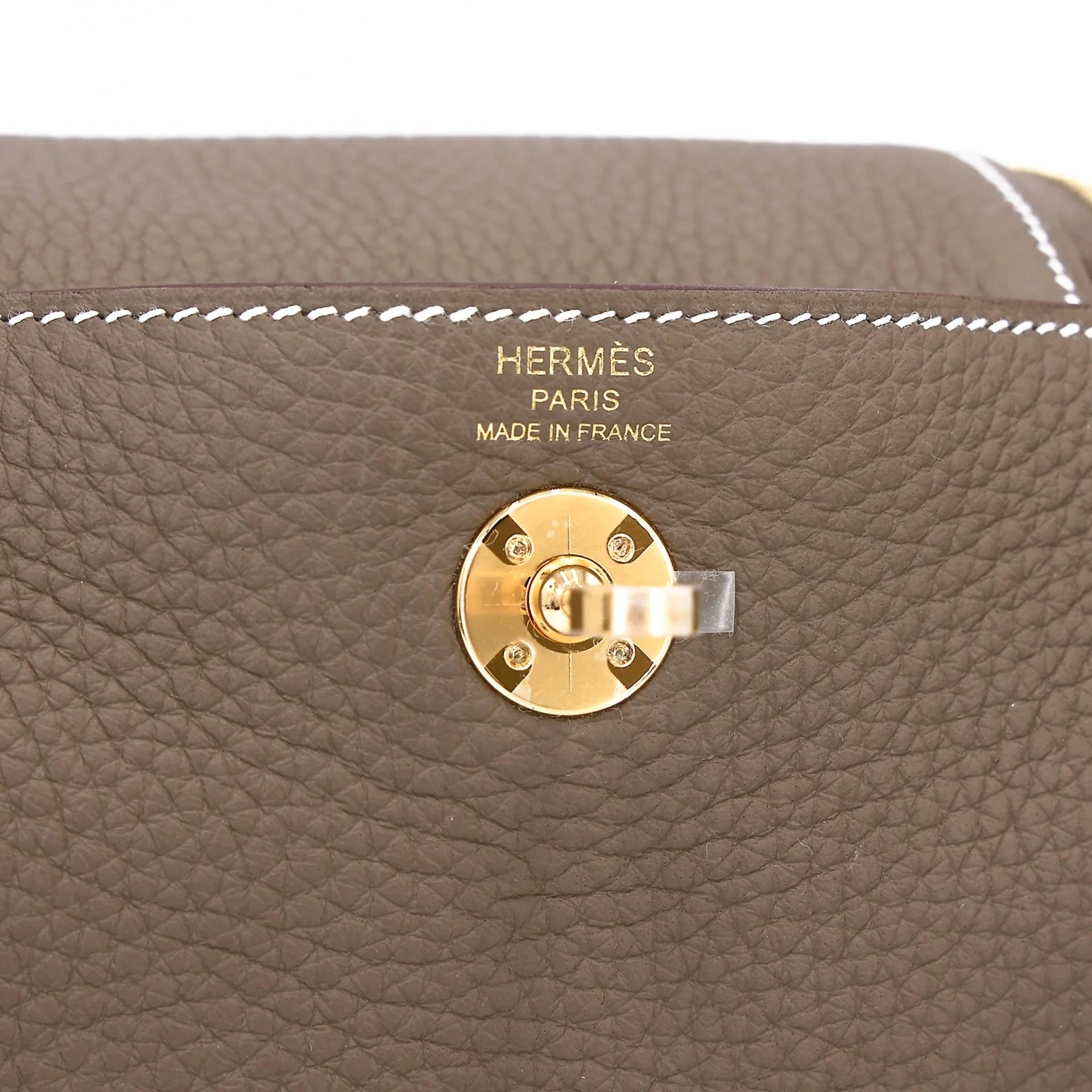 ランク N 新品 HERMÈS エルメス ミニリンディ2 エトゥープ (18) トリヨン ゴールド金具 G刻印 (2026) - 12