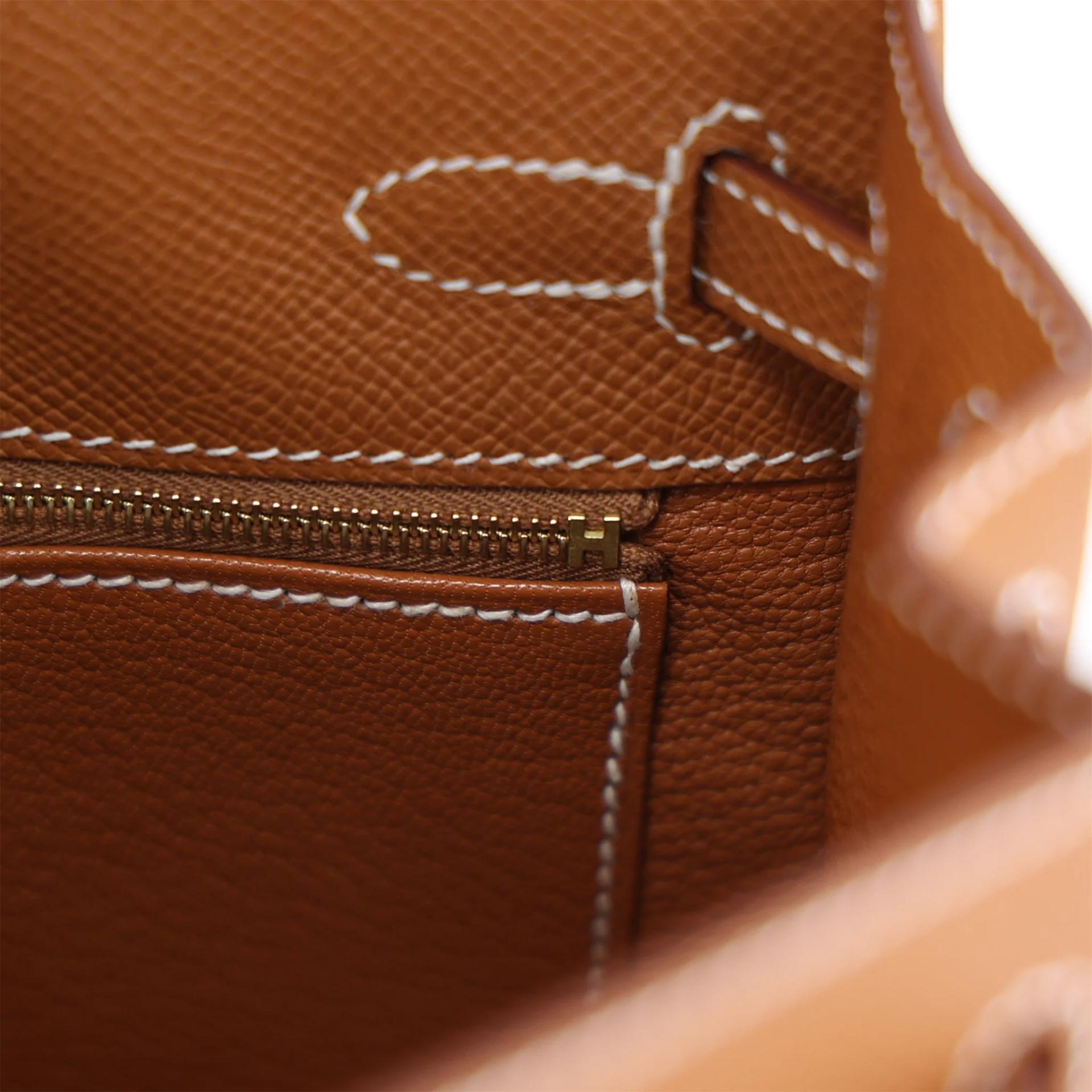 Unused ( Rank NS ) HERMÈS Kelly 25 Sellier Gold (37) Epsom Gold hardware G (2026) - 15
